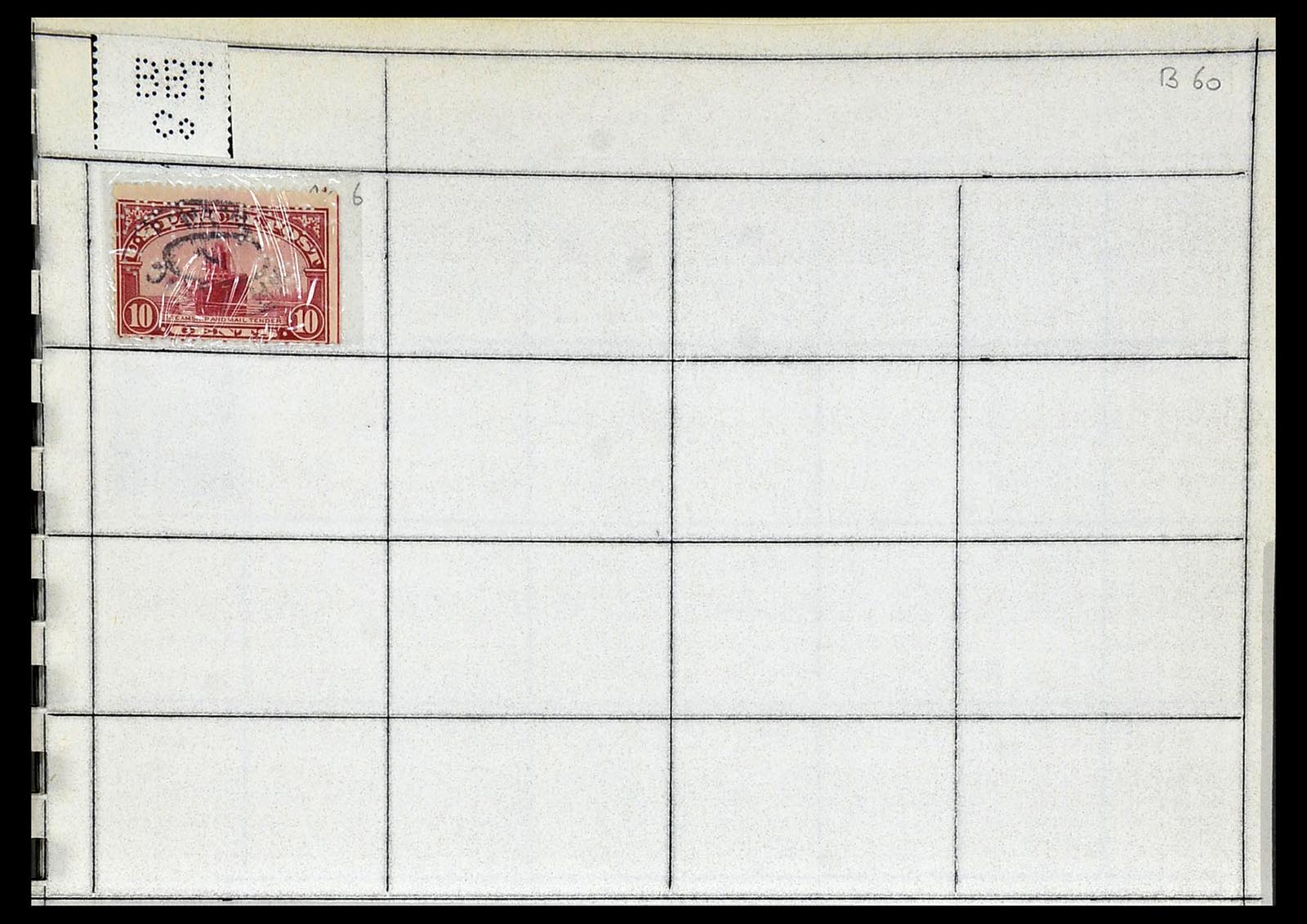 34417 058 - Stamp Collection 34417 USA perfins 1900-1980.