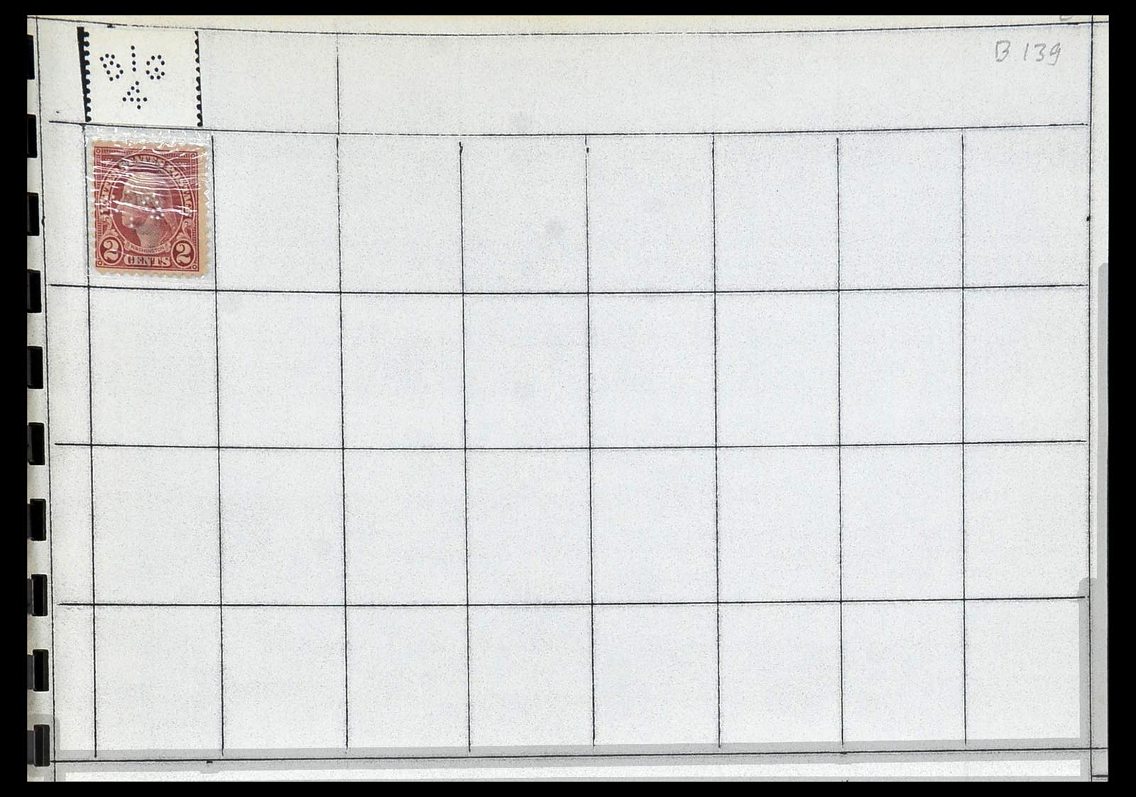 34417 076 - Stamp Collection 34417 USA perfins 1900-1980.