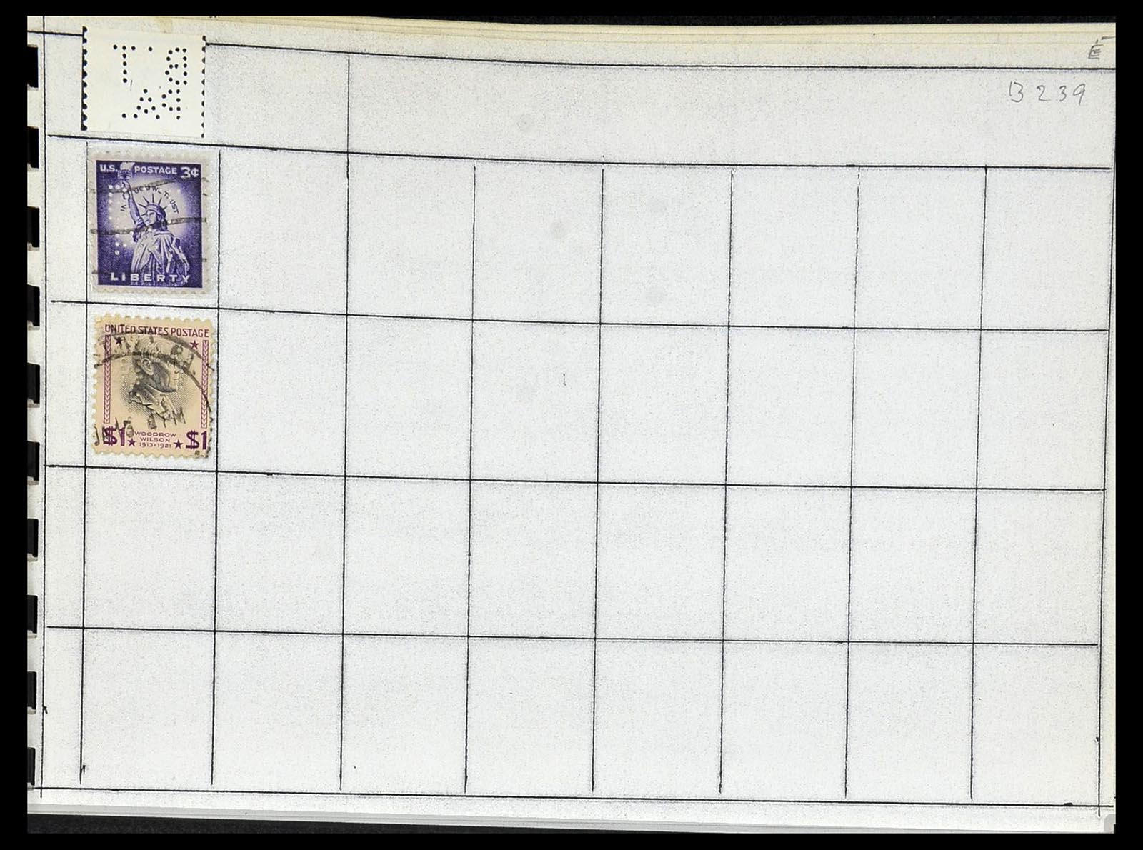 34417 097 - Stamp Collection 34417 USA perfins 1900-1980.