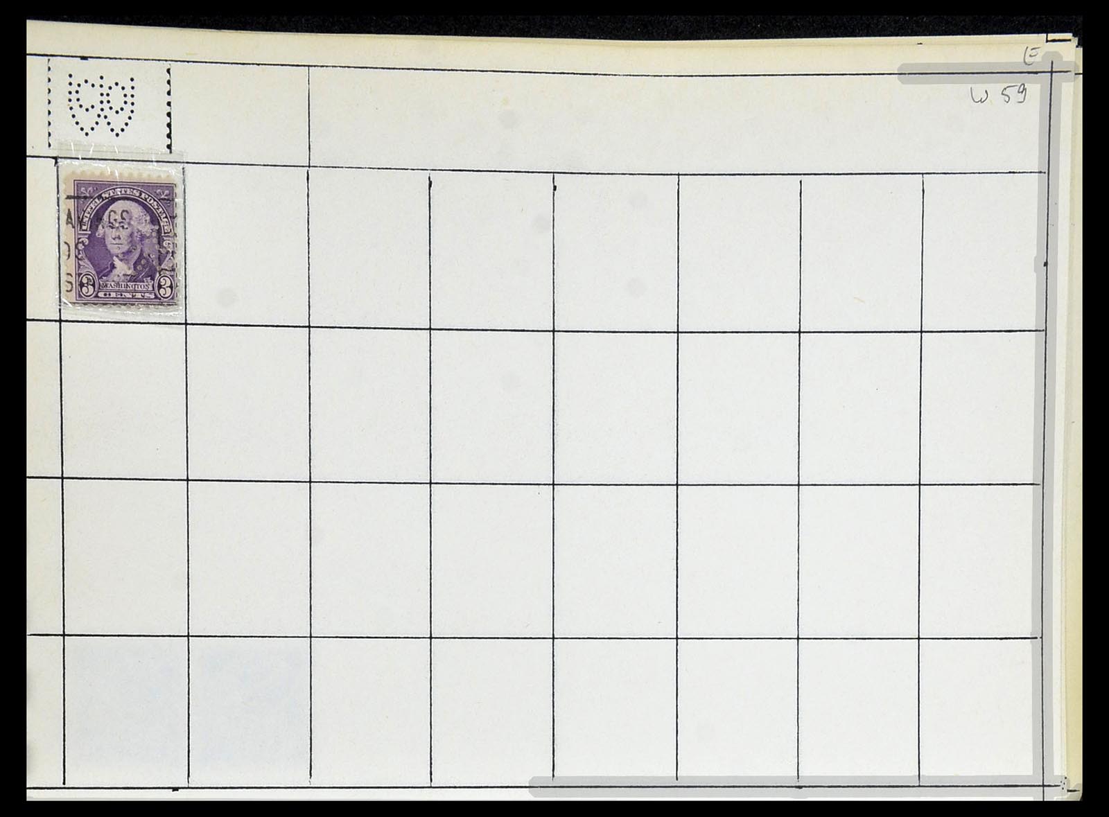 34417 757 - Stamp Collection 34417 USA perfins 1900-1980.