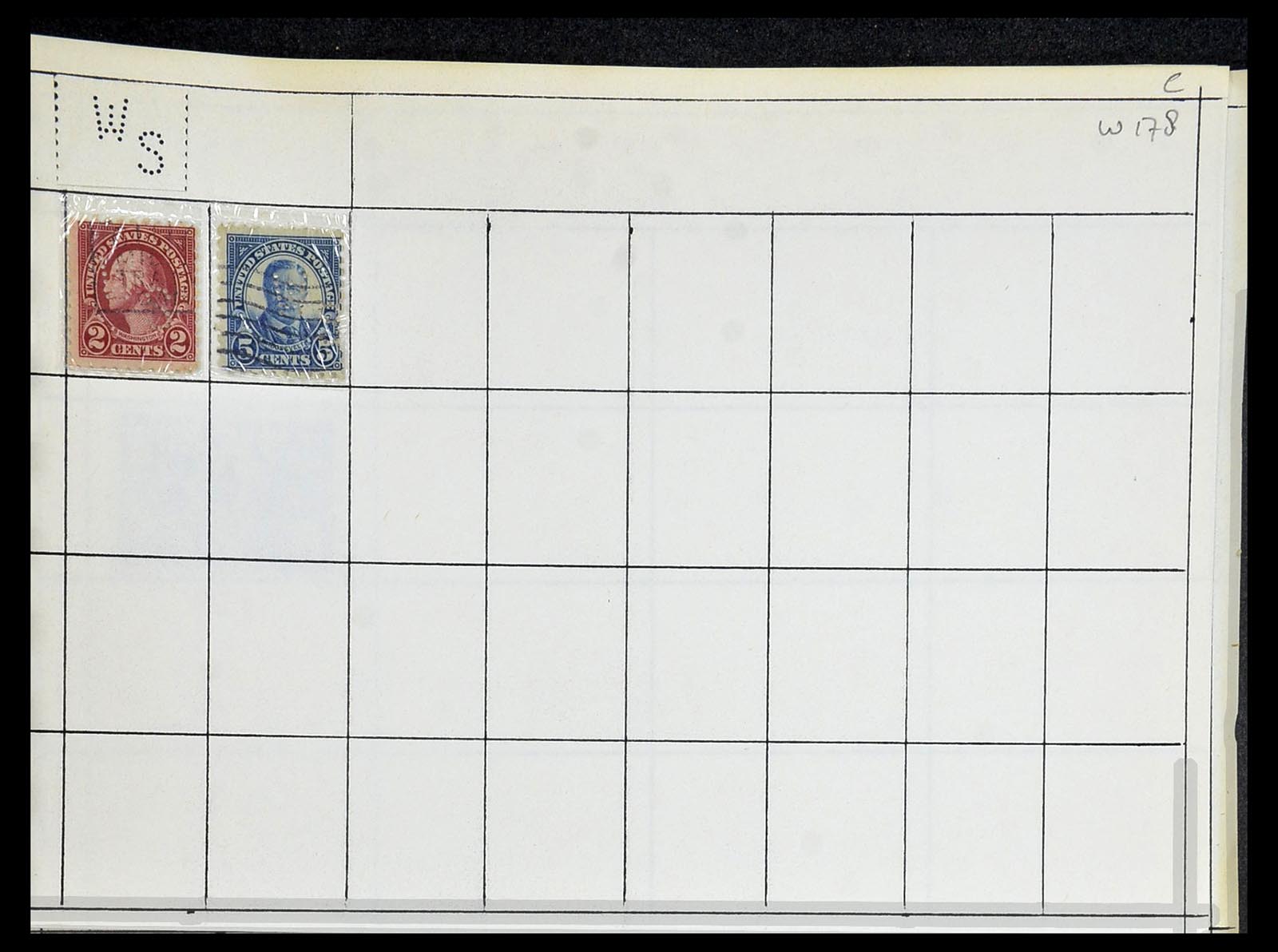 34417 793 - Stamp Collection 34417 USA perfins 1900-1980.