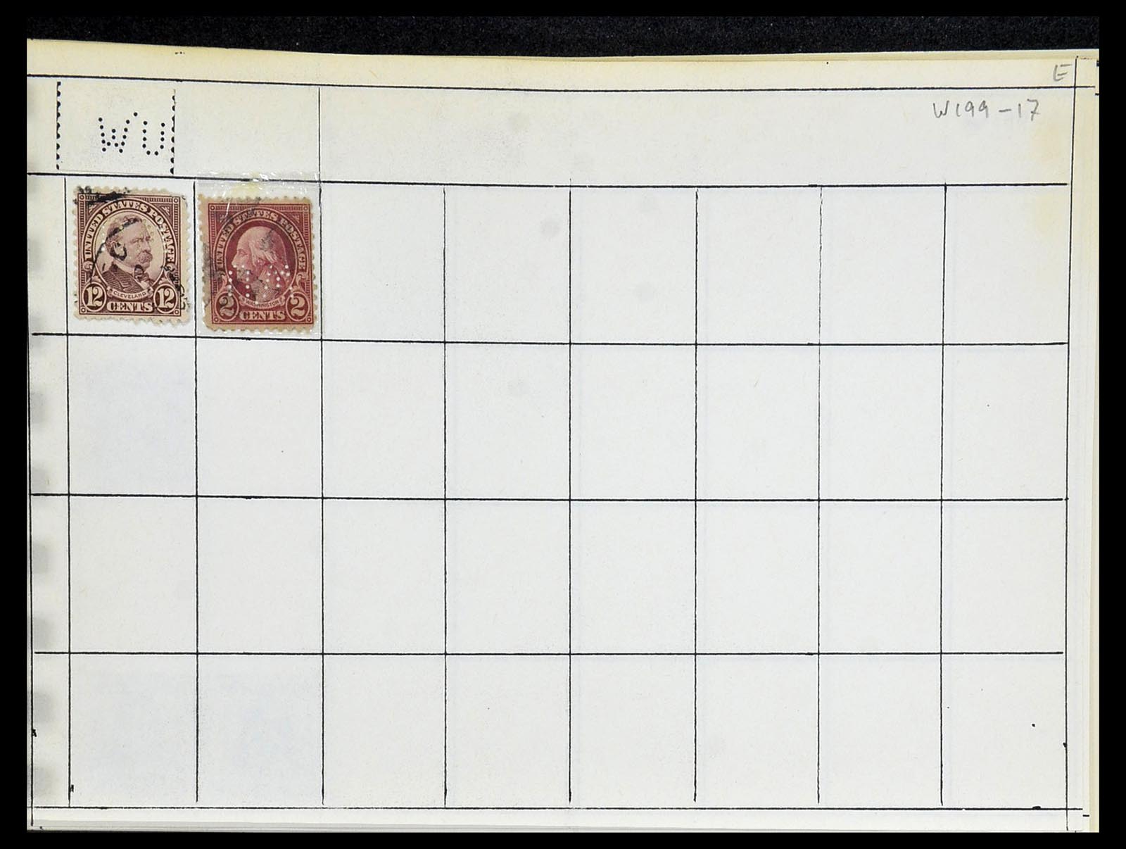34417 800 - Stamp Collection 34417 USA perfins 1900-1980.