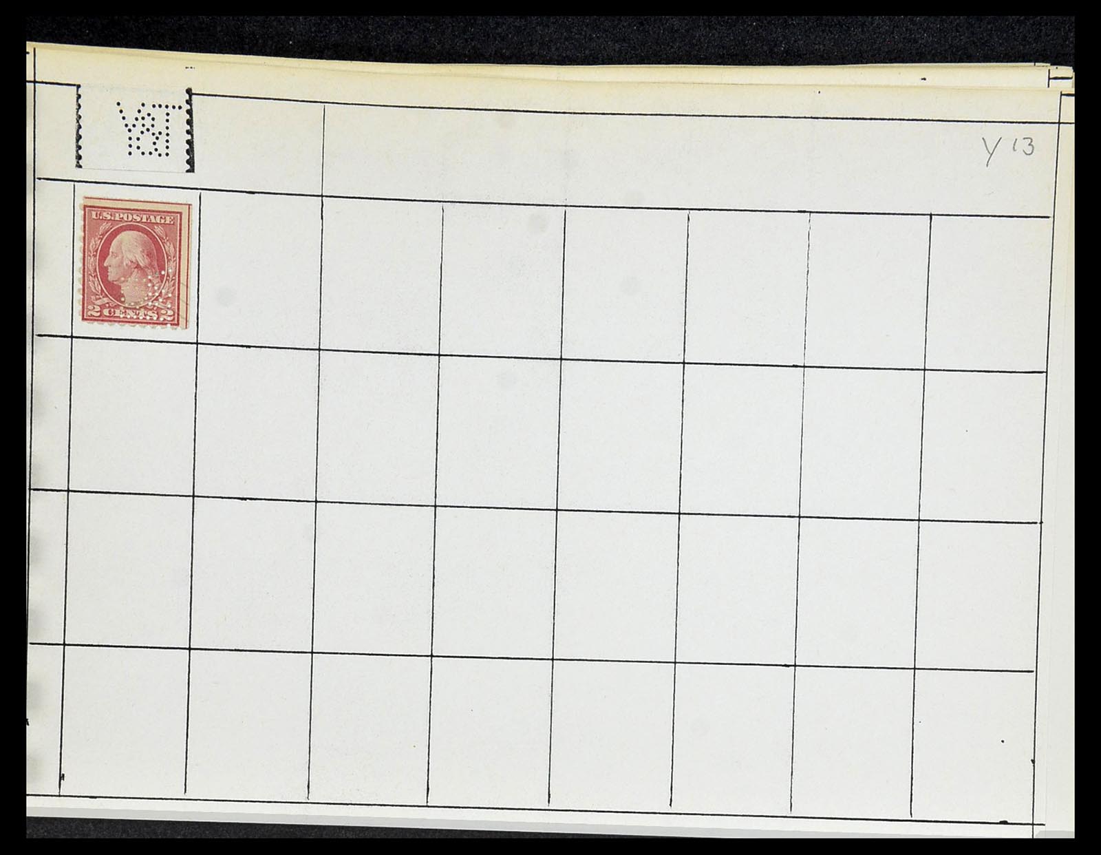 34417 811 - Stamp Collection 34417 USA perfins 1900-1980.
