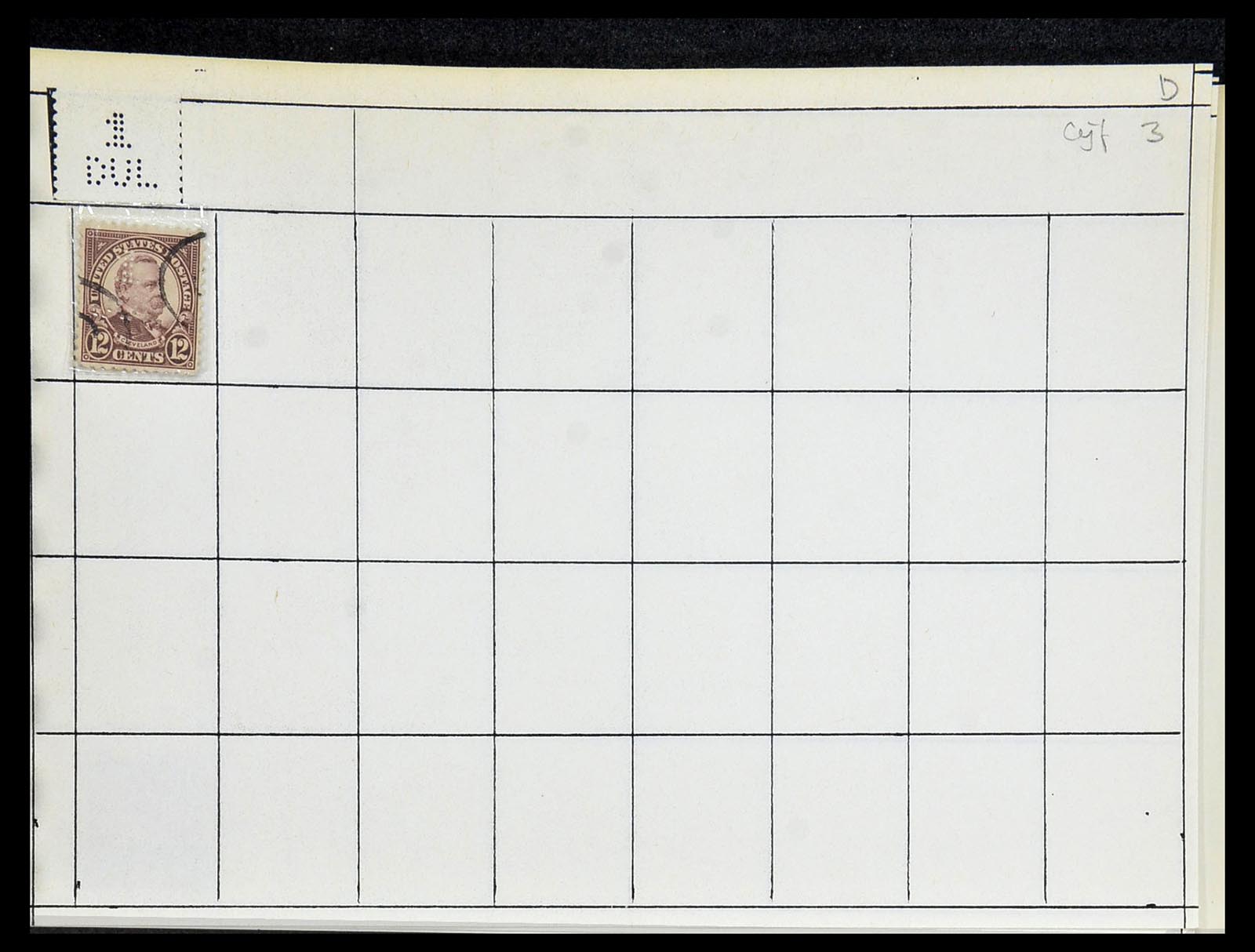 34417 813 - Stamp Collection 34417 USA perfins 1900-1980.