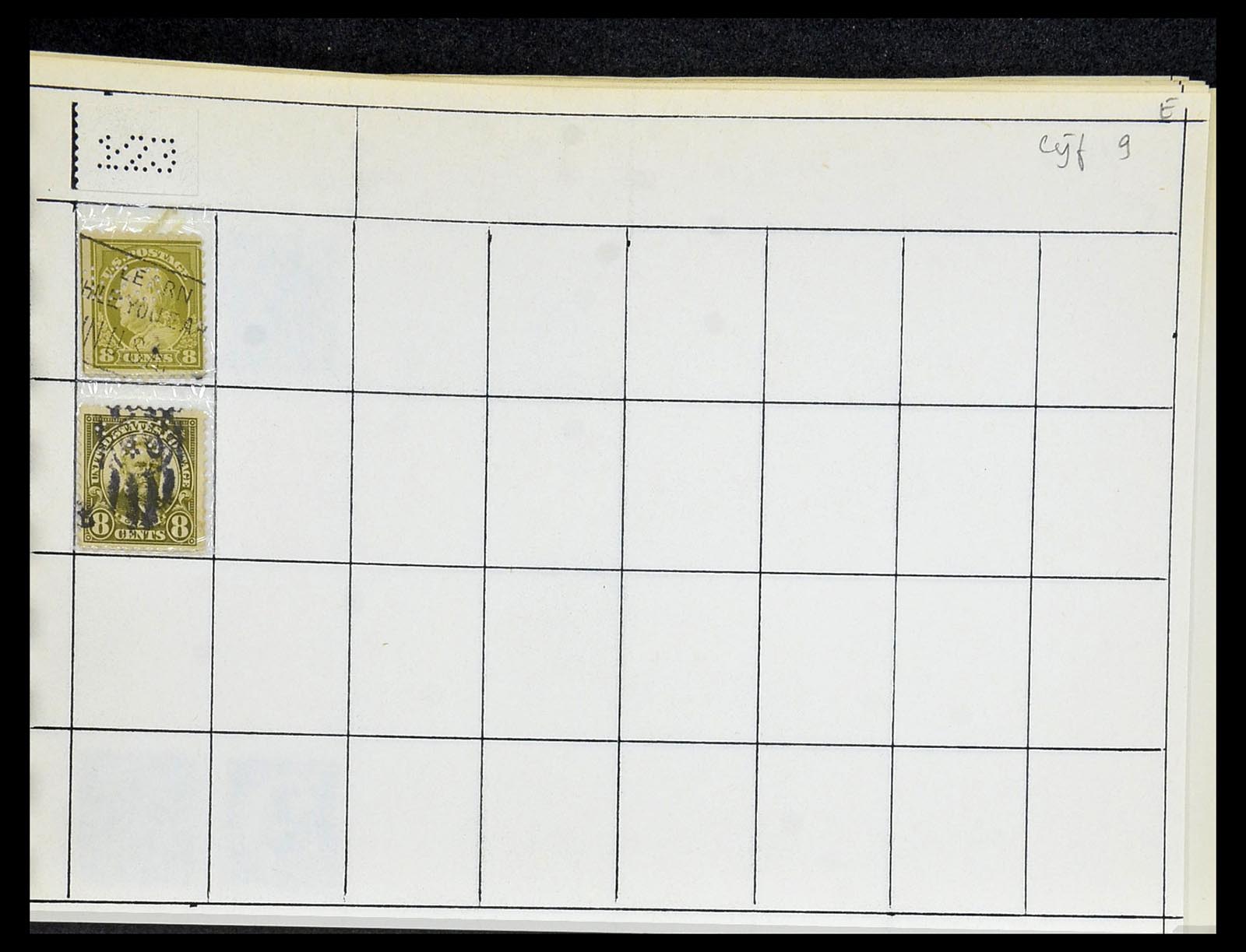 34417 815 - Stamp Collection 34417 USA perfins 1900-1980.
