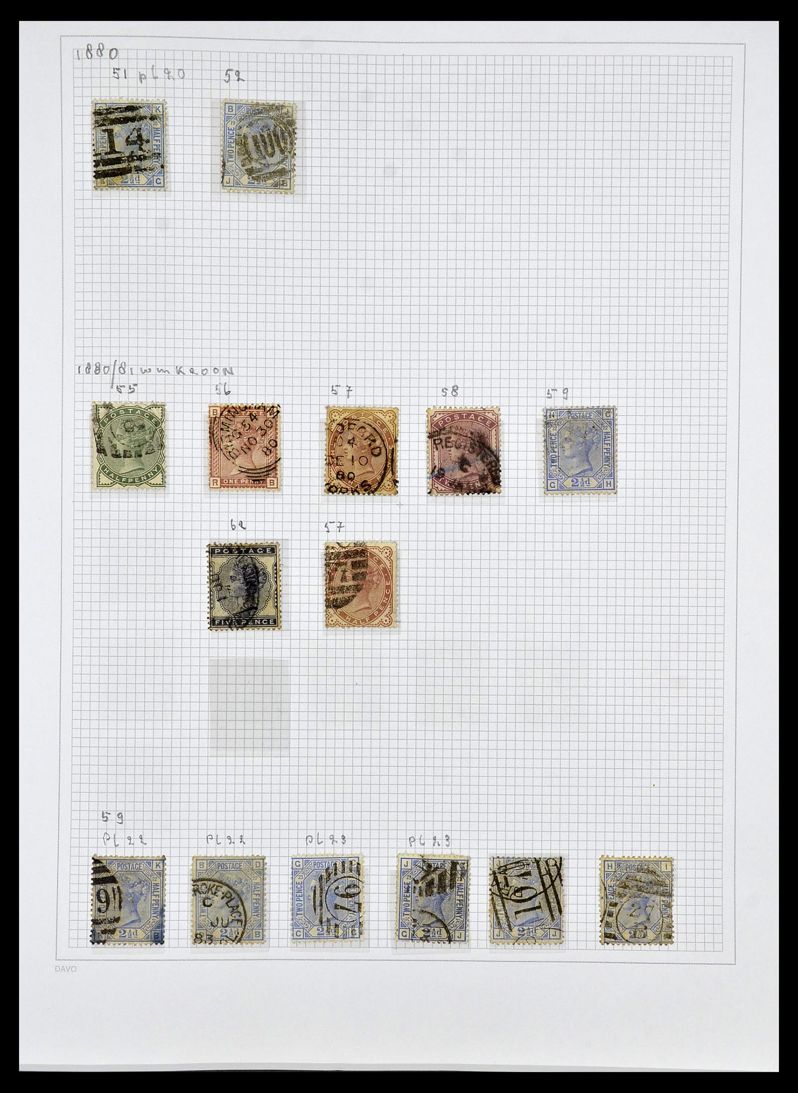 34419 004 - Postzegelverzameling 34419 Engeland 1841-1985.
