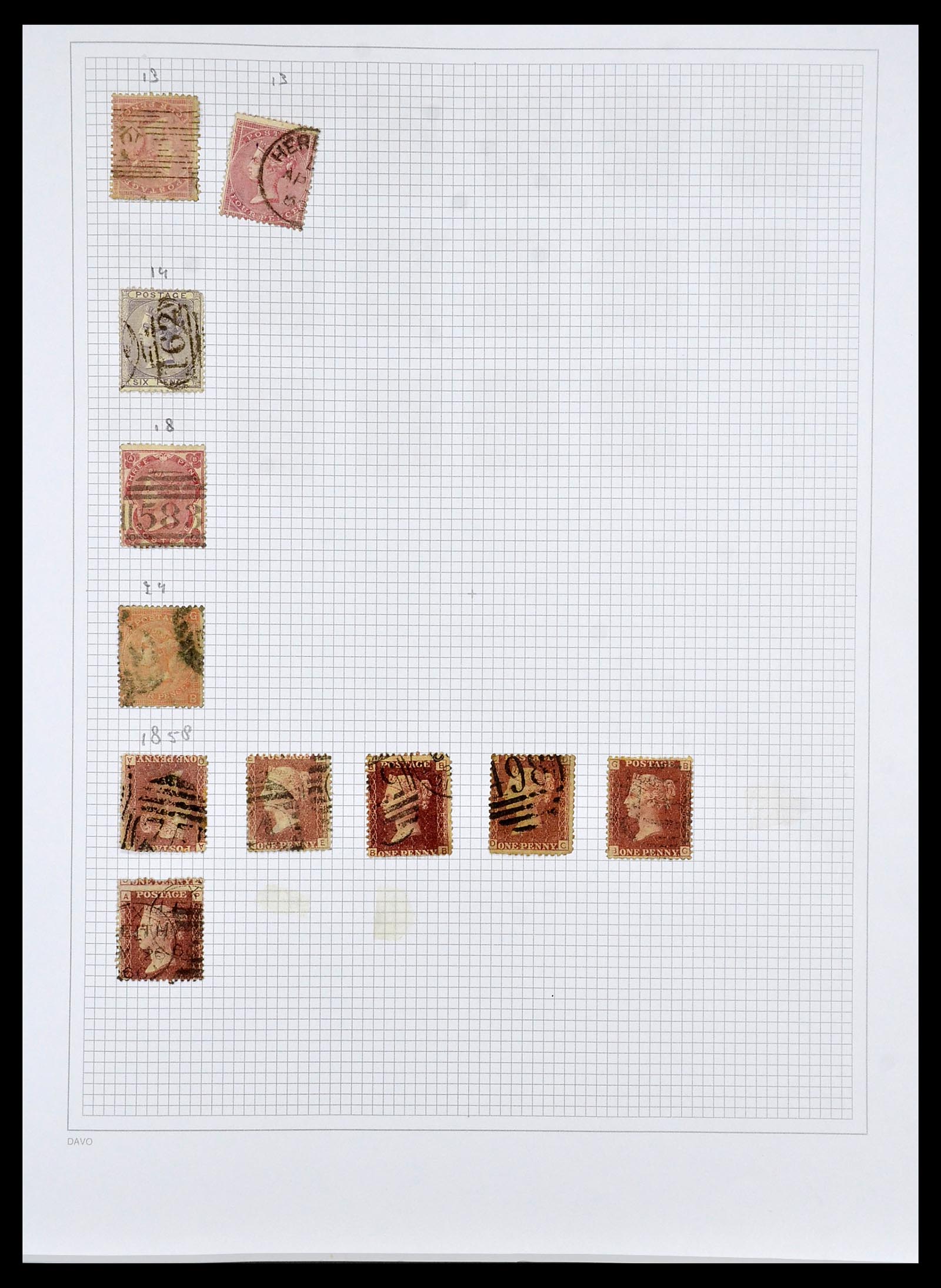 34419 005 - Postzegelverzameling 34419 Engeland 1841-1985.