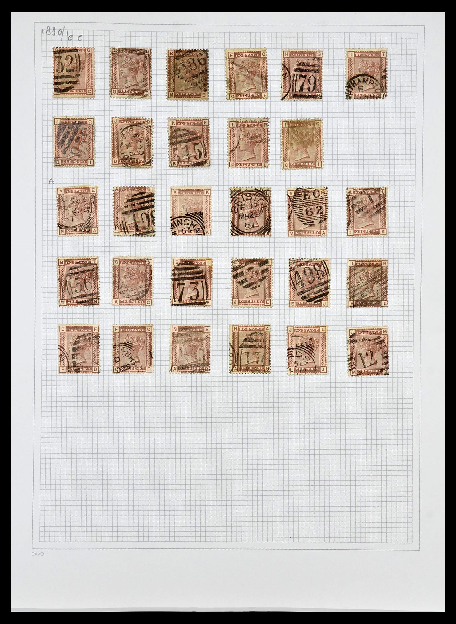 34419 007 - Postzegelverzameling 34419 Engeland 1841-1985.