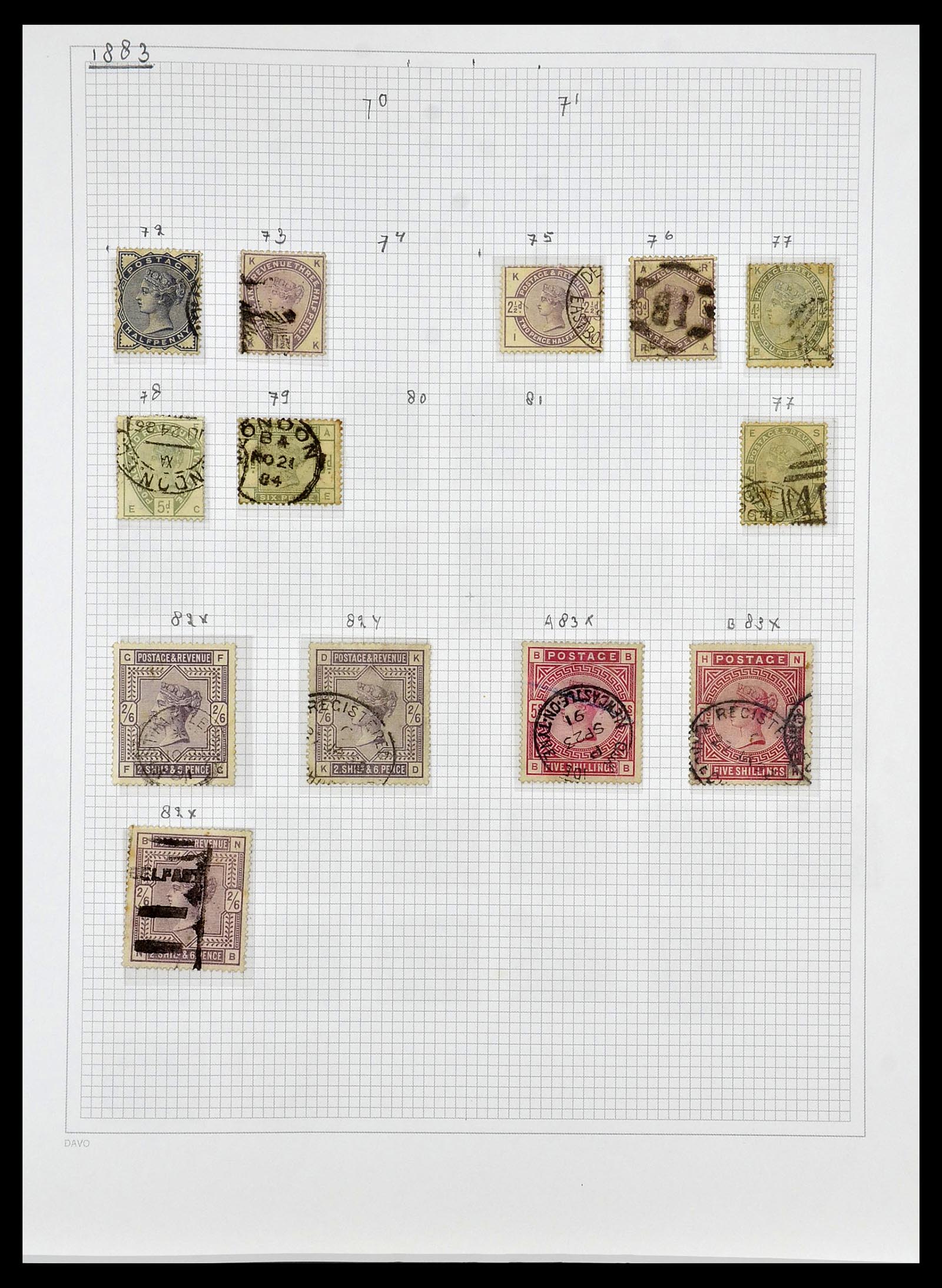34419 009 - Postzegelverzameling 34419 Engeland 1841-1985.