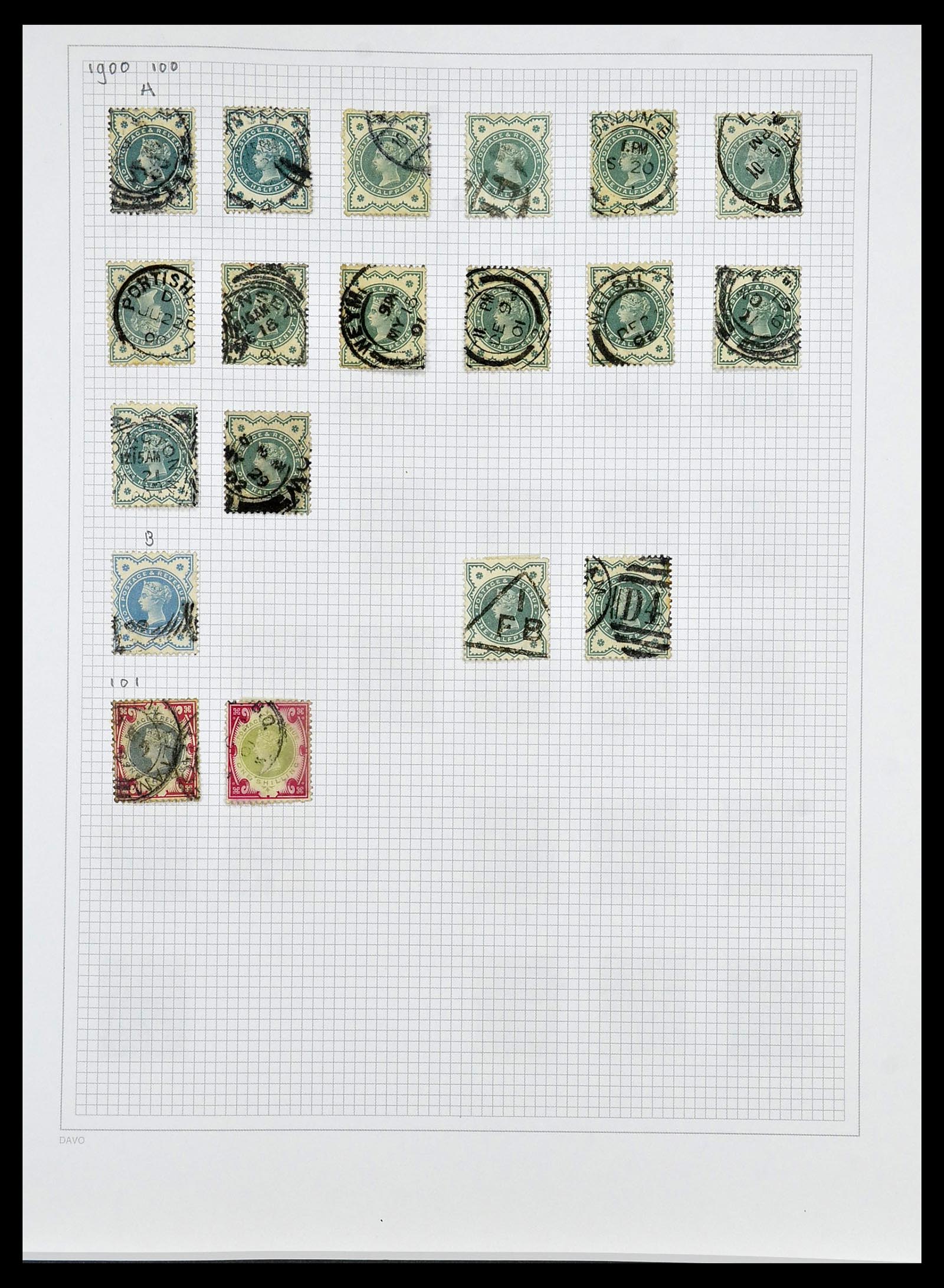 34419 016 - Postzegelverzameling 34419 Engeland 1841-1985.