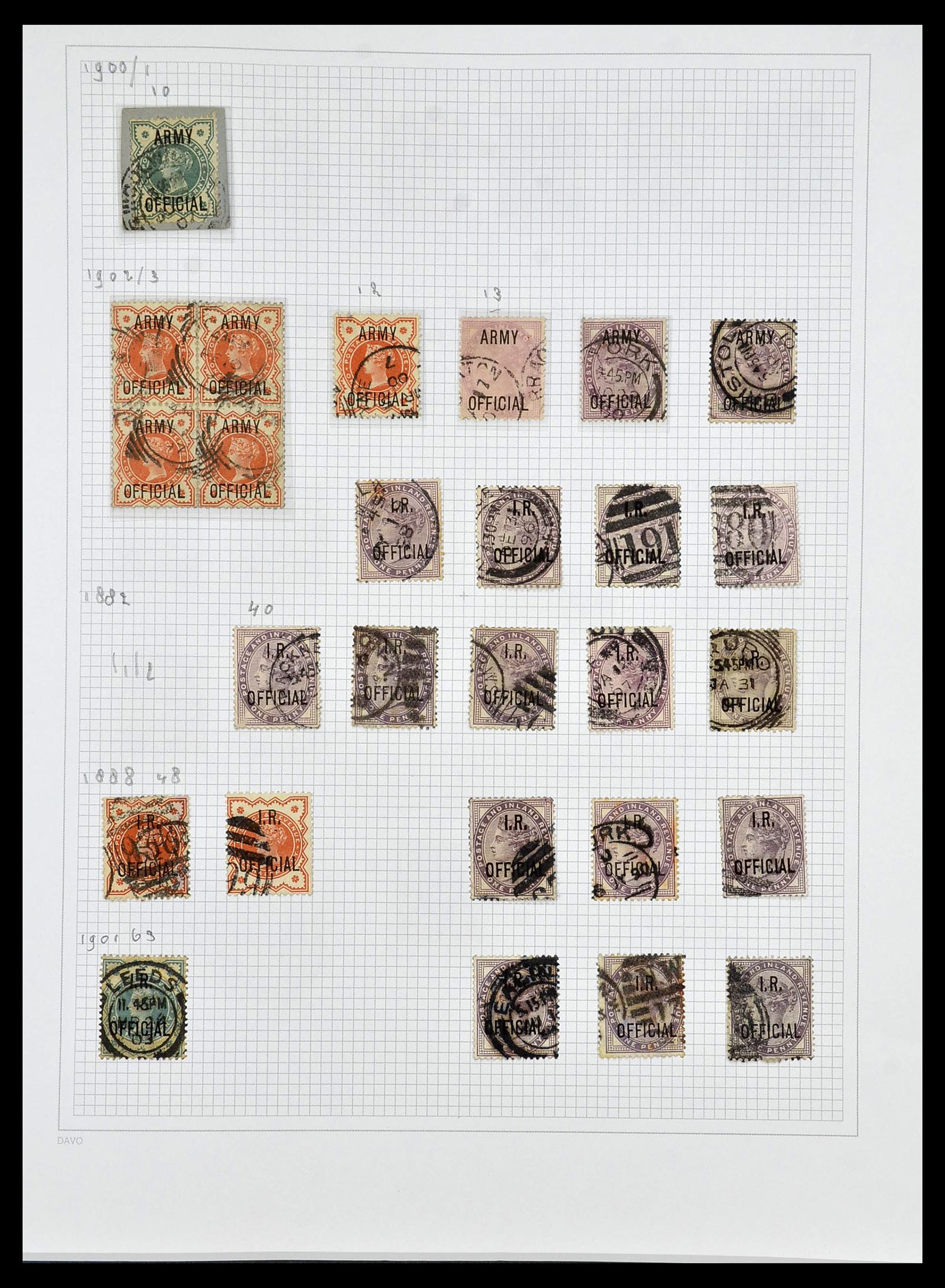 34419 017 - Postzegelverzameling 34419 Engeland 1841-1985.