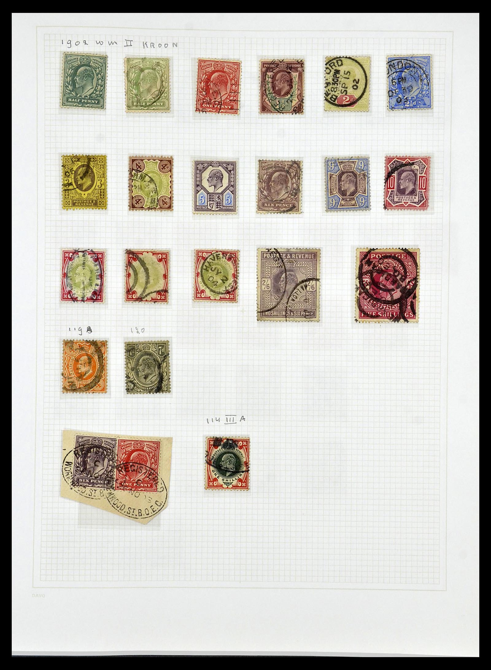34419 018 - Postzegelverzameling 34419 Engeland 1841-1985.