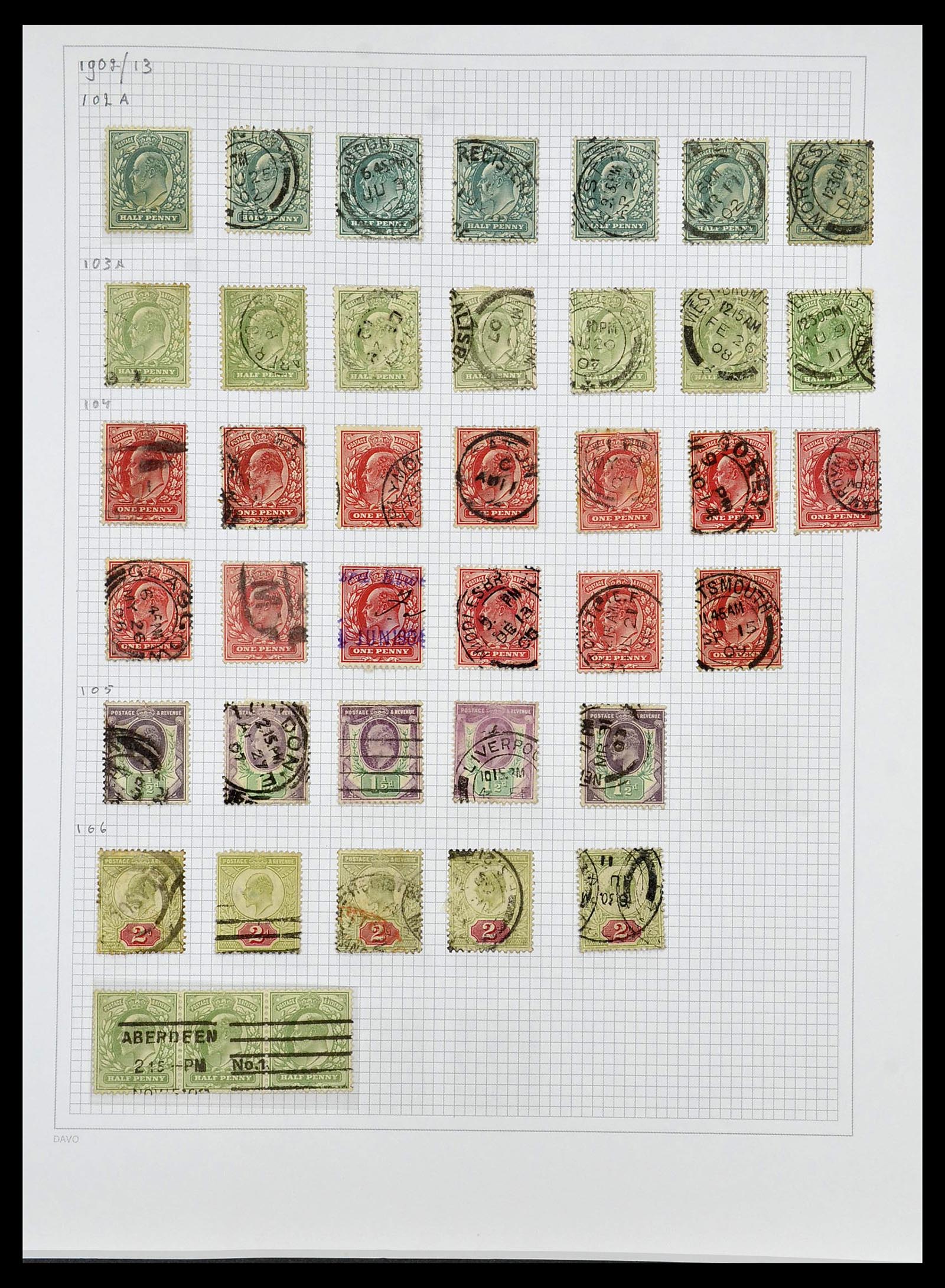 34419 019 - Postzegelverzameling 34419 Engeland 1841-1985.