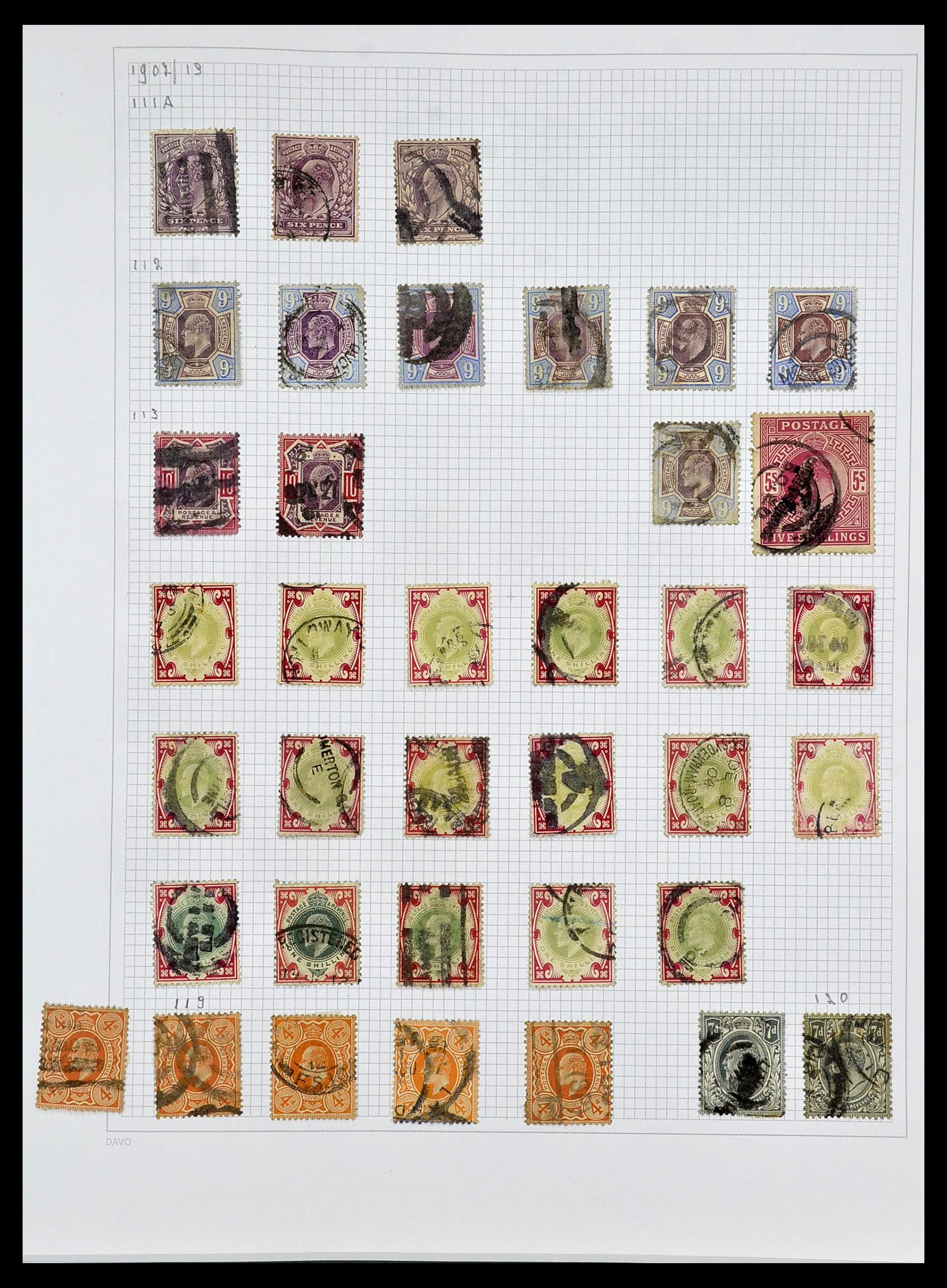 34419 021 - Postzegelverzameling 34419 Engeland 1841-1985.