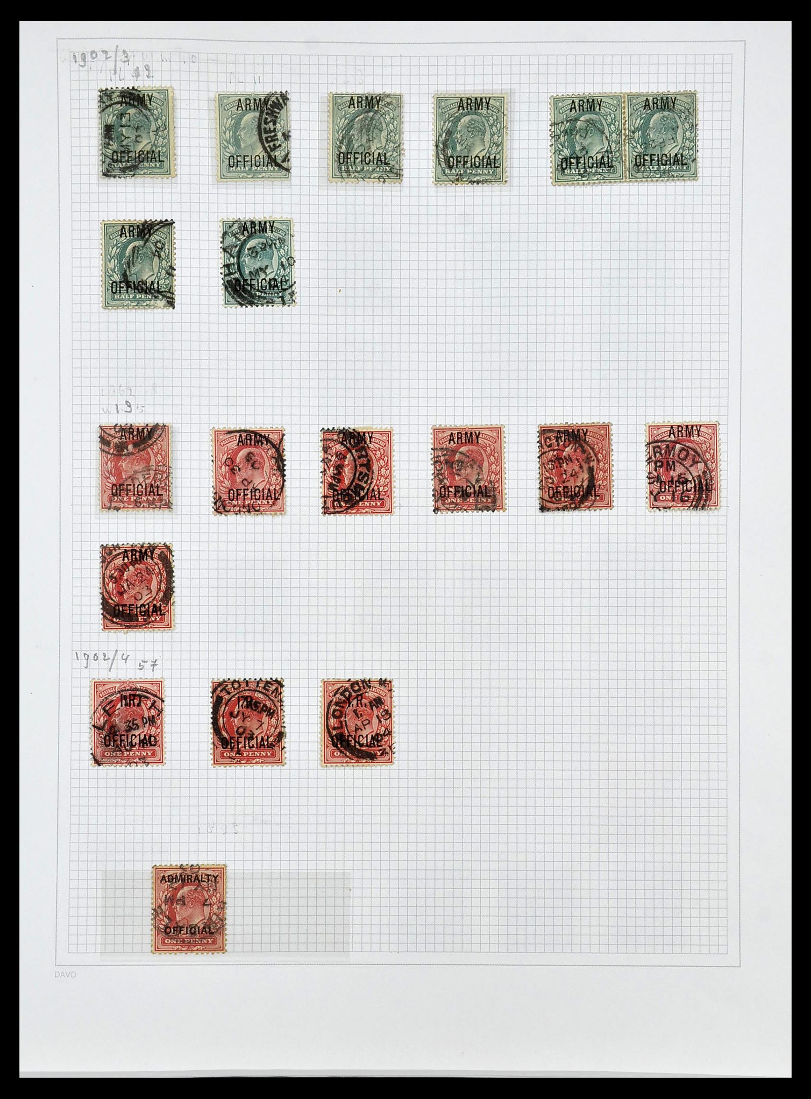 34419 022 - Postzegelverzameling 34419 Engeland 1841-1985.