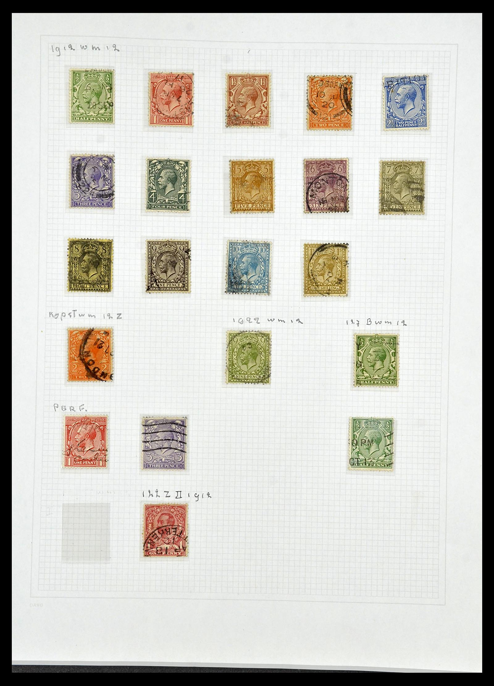 34419 025 - Postzegelverzameling 34419 Engeland 1841-1985.