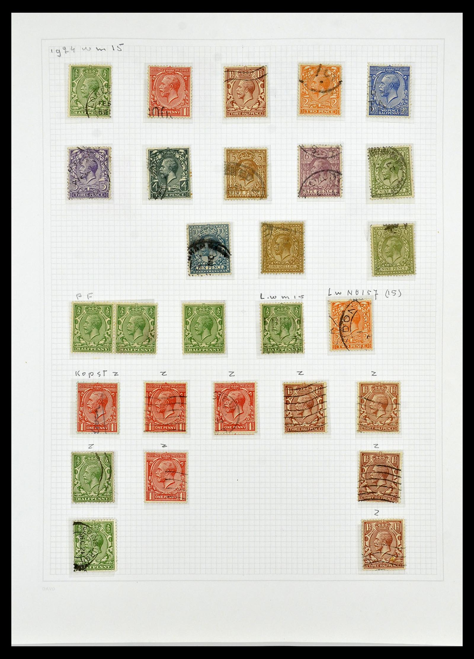 34419 028 - Postzegelverzameling 34419 Engeland 1841-1985.