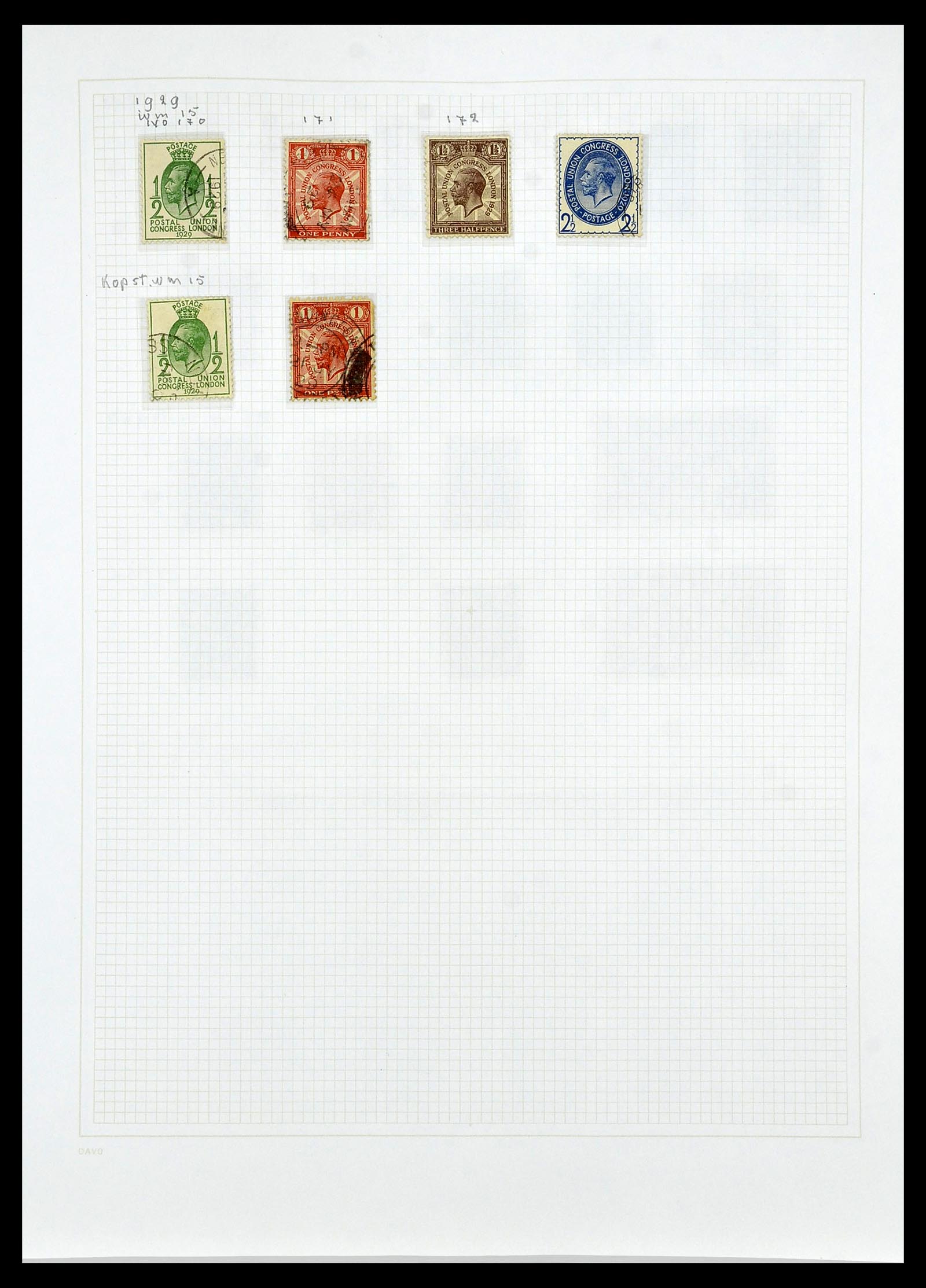 34419 030 - Postzegelverzameling 34419 Engeland 1841-1985.