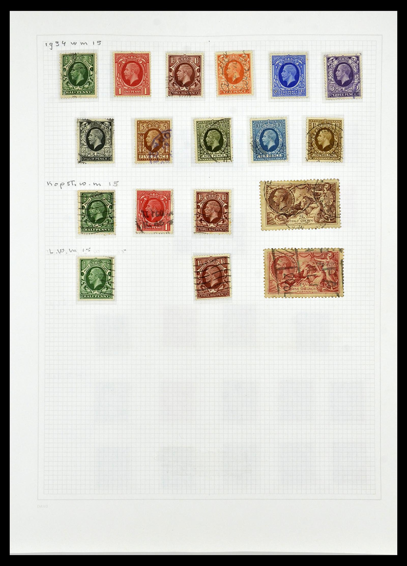 34419 031 - Postzegelverzameling 34419 Engeland 1841-1985.