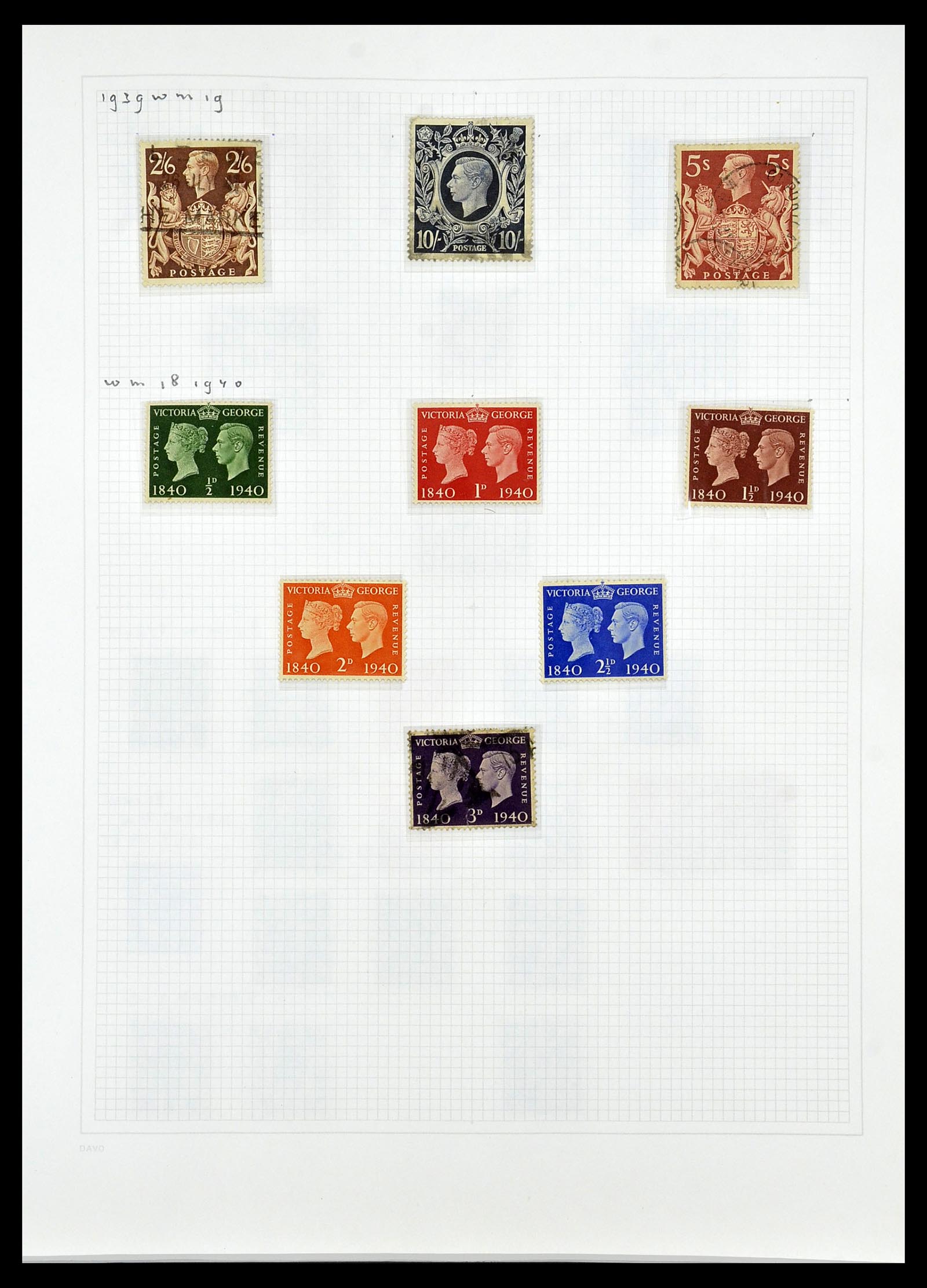 34419 034 - Postzegelverzameling 34419 Engeland 1841-1985.