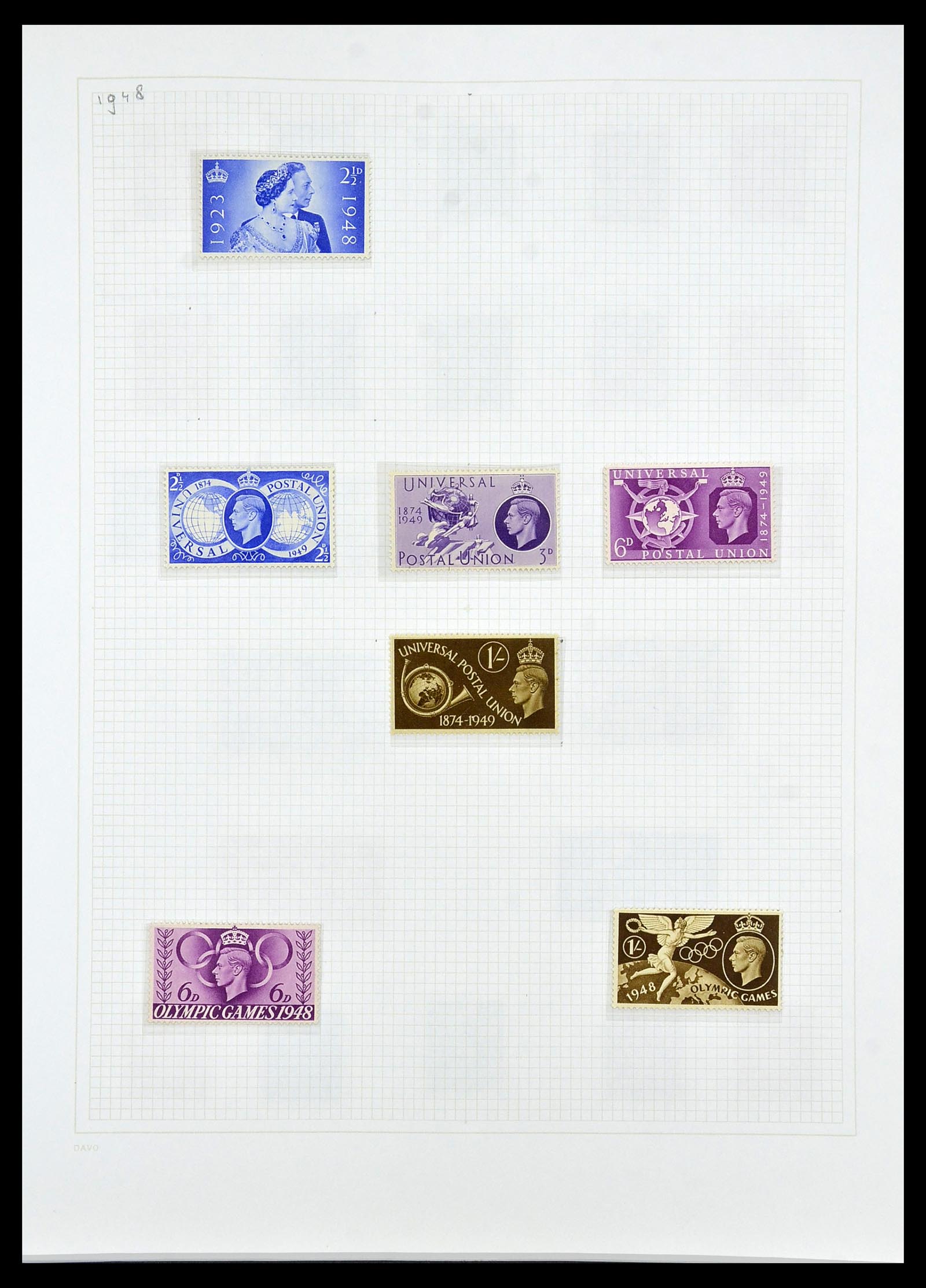 34419 037 - Postzegelverzameling 34419 Engeland 1841-1985.