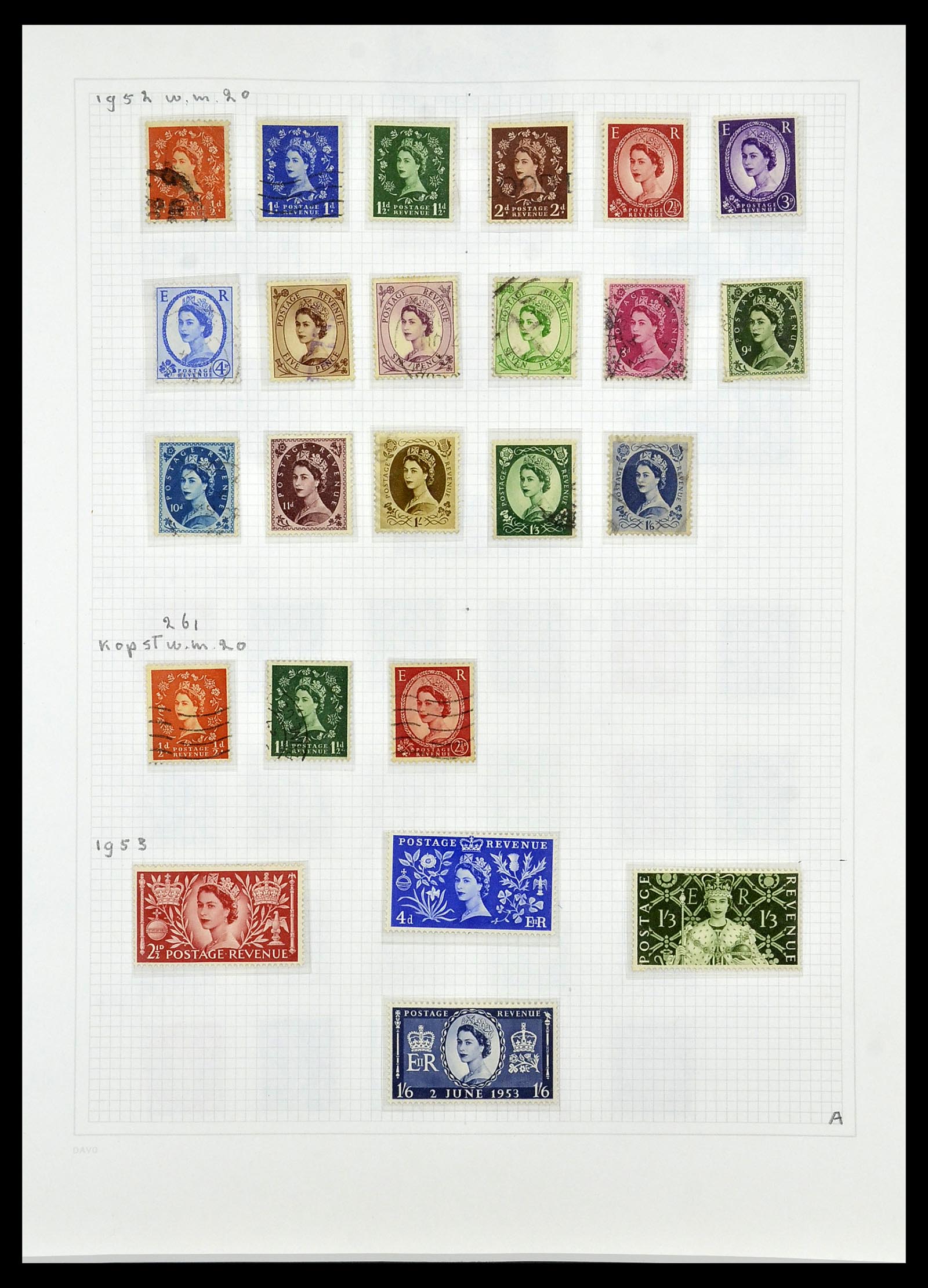 34419 039 - Postzegelverzameling 34419 Engeland 1841-1985.