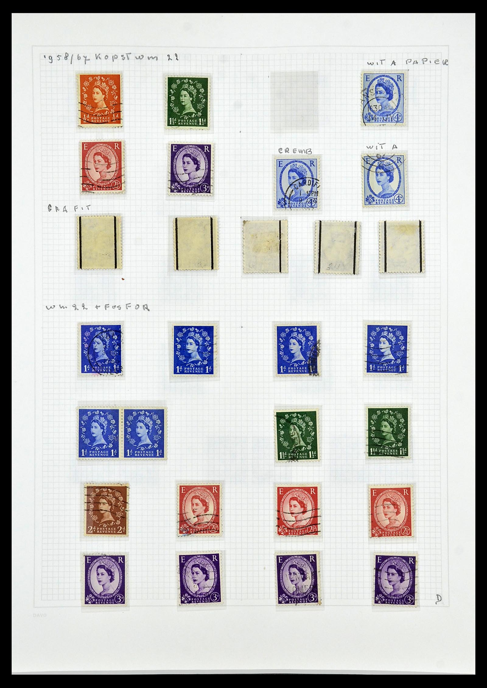34419 042 - Postzegelverzameling 34419 Engeland 1841-1985.