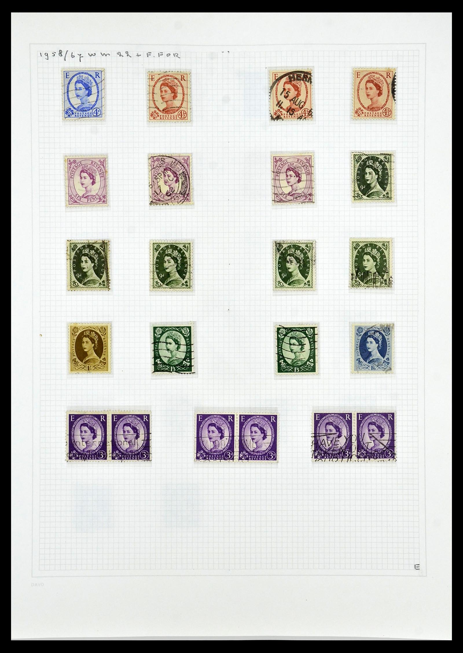 34419 043 - Postzegelverzameling 34419 Engeland 1841-1985.