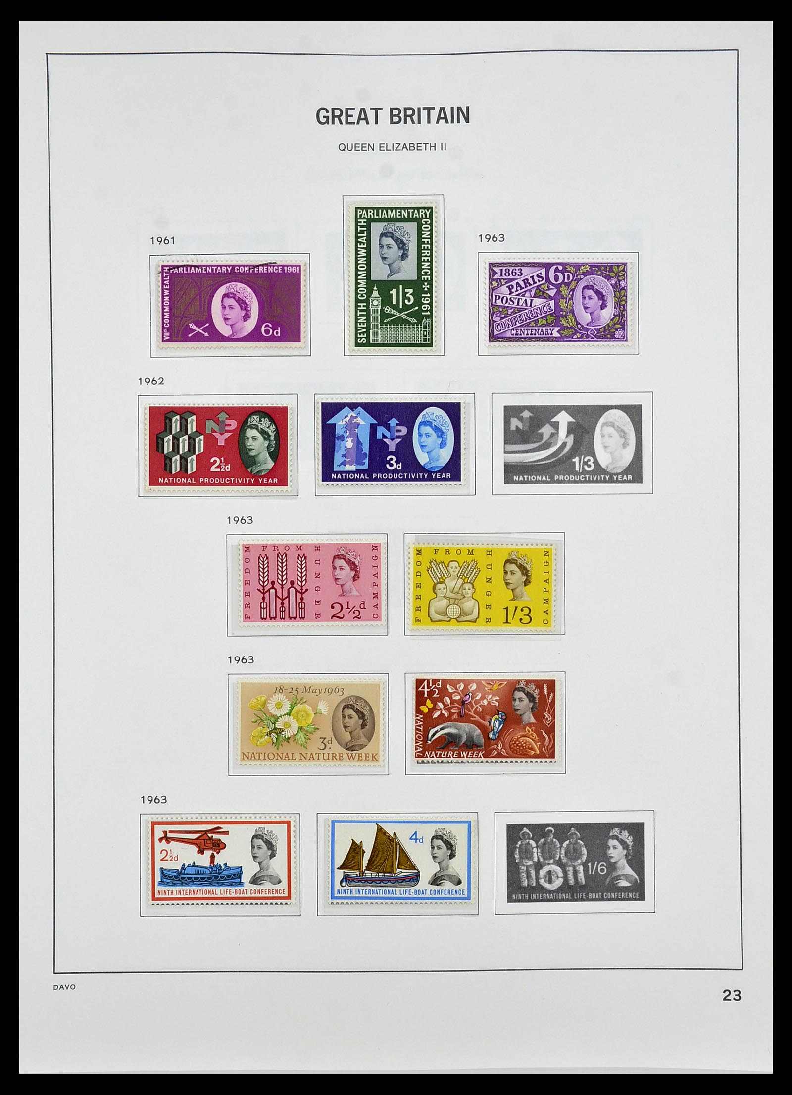 34419 048 - Postzegelverzameling 34419 Engeland 1841-1985.