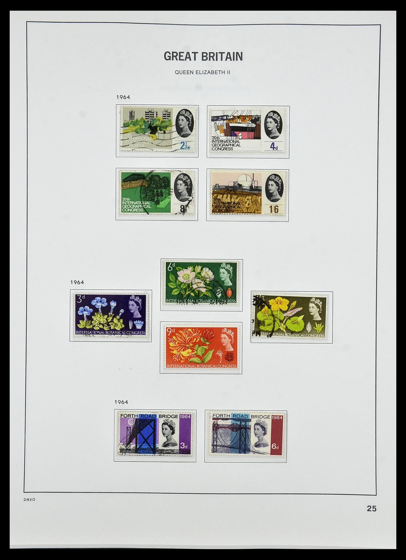 34419 052 - Postzegelverzameling 34419 Engeland 1841-1985.