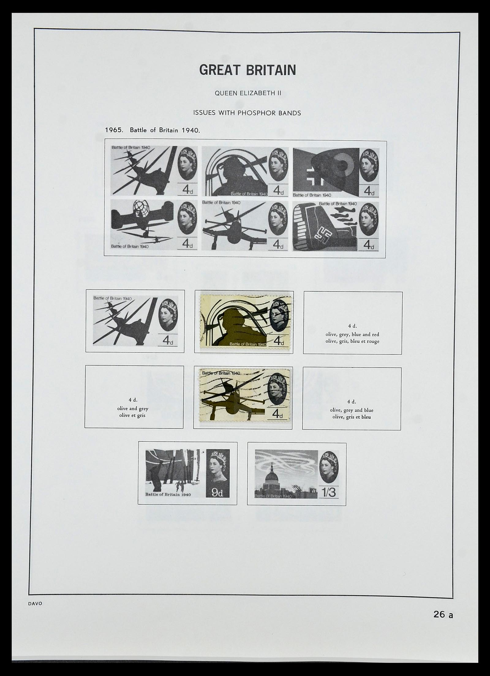 34419 055 - Postzegelverzameling 34419 Engeland 1841-1985.