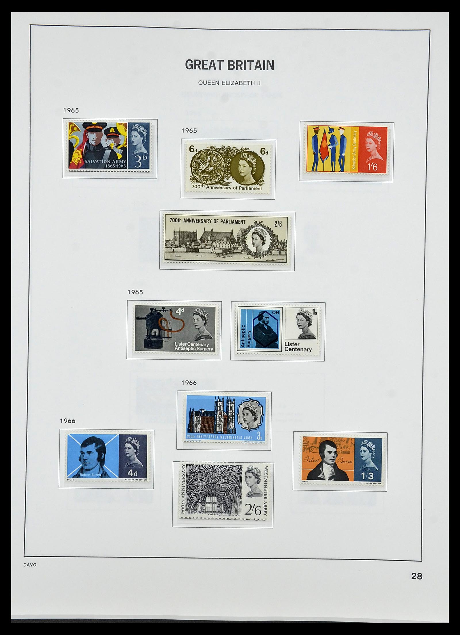 34419 058 - Postzegelverzameling 34419 Engeland 1841-1985.