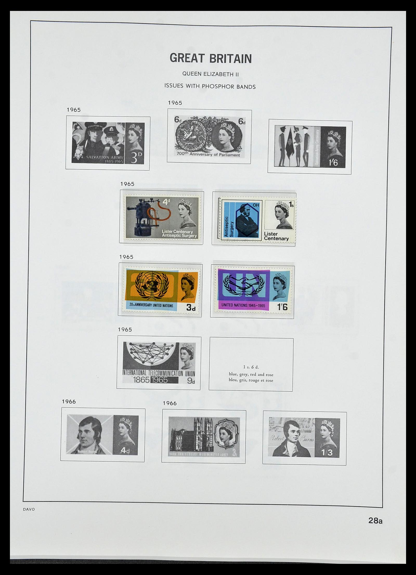 34419 059 - Postzegelverzameling 34419 Engeland 1841-1985.