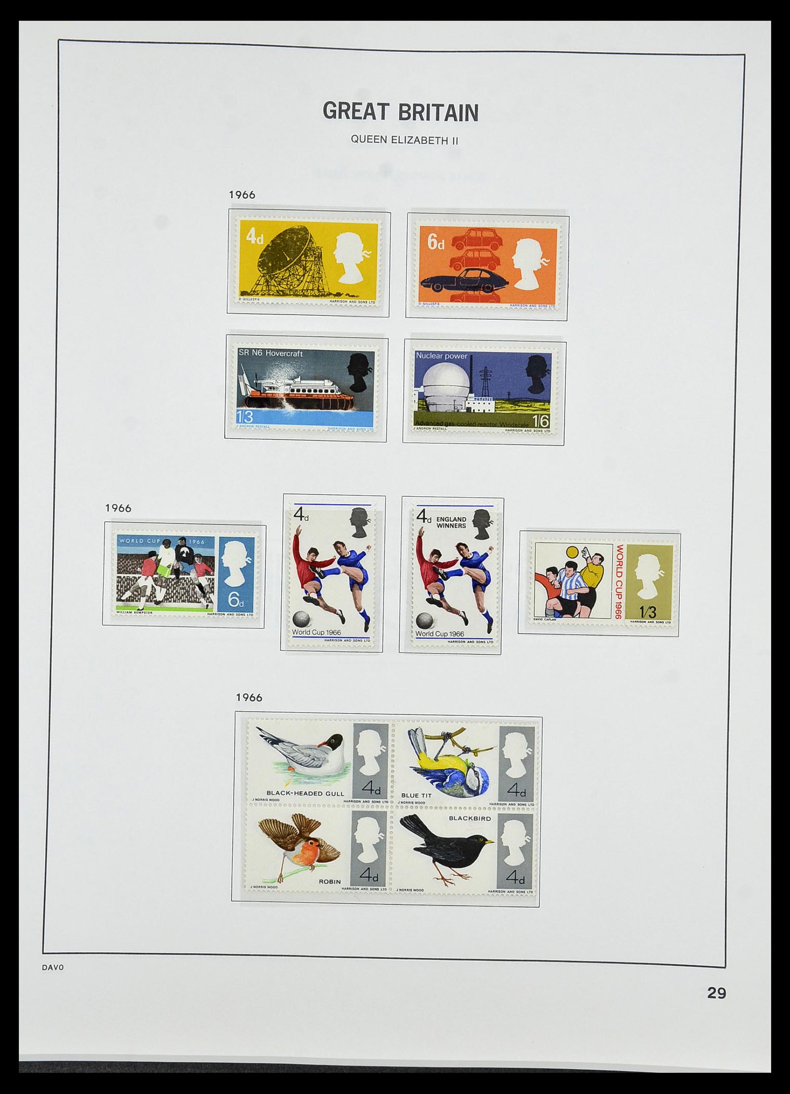 34419 060 - Postzegelverzameling 34419 Engeland 1841-1985.