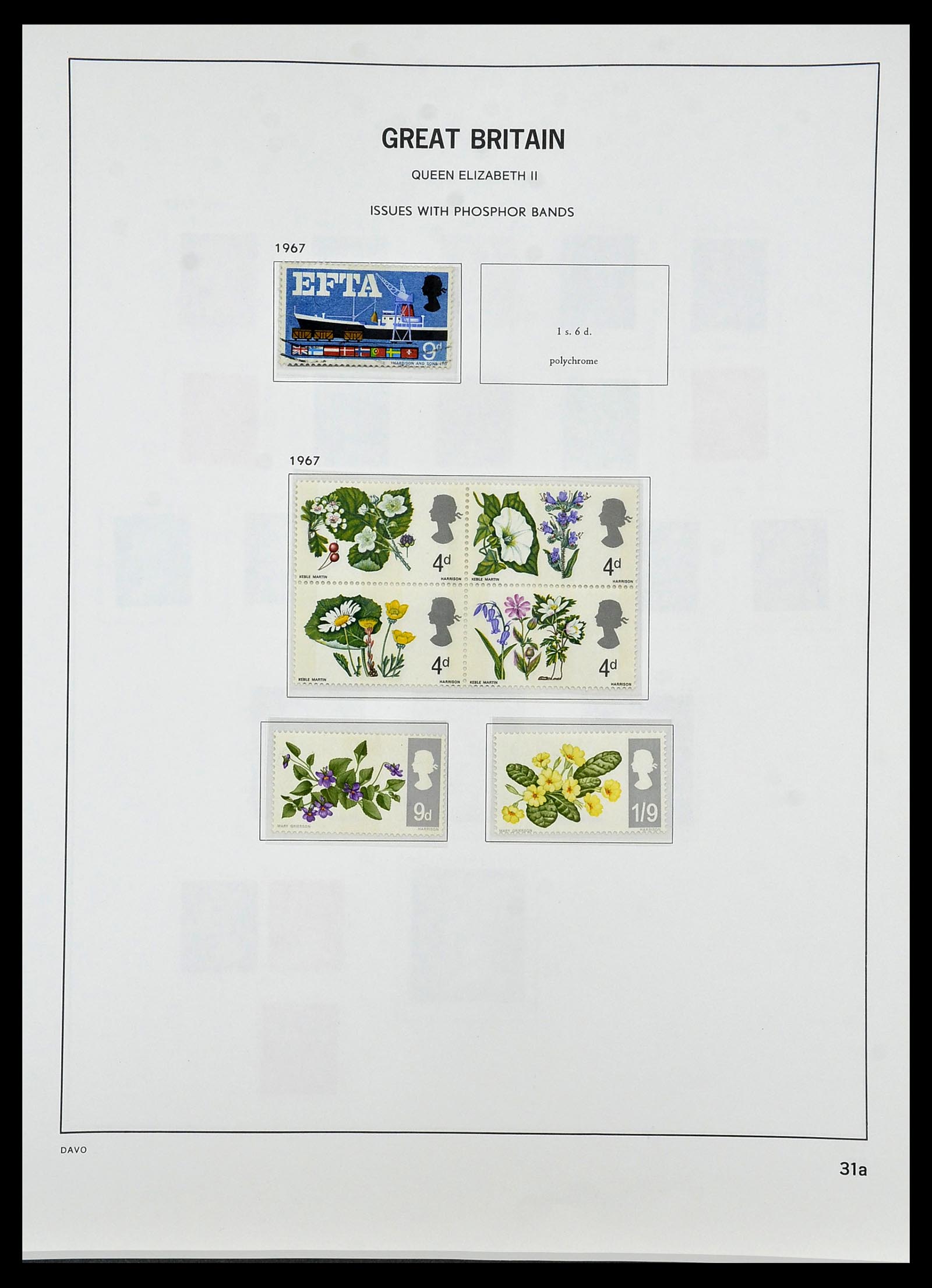 34419 065 - Postzegelverzameling 34419 Engeland 1841-1985.