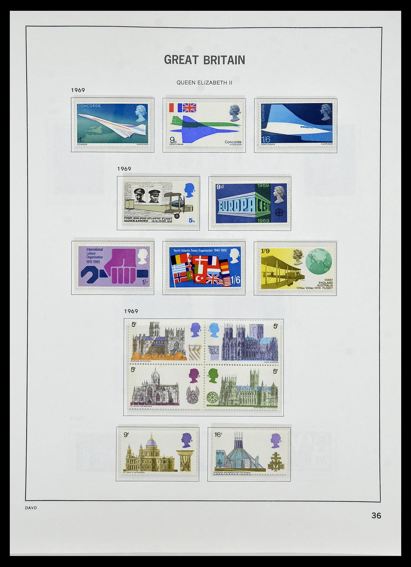 34419 072 - Postzegelverzameling 34419 Engeland 1841-1985.