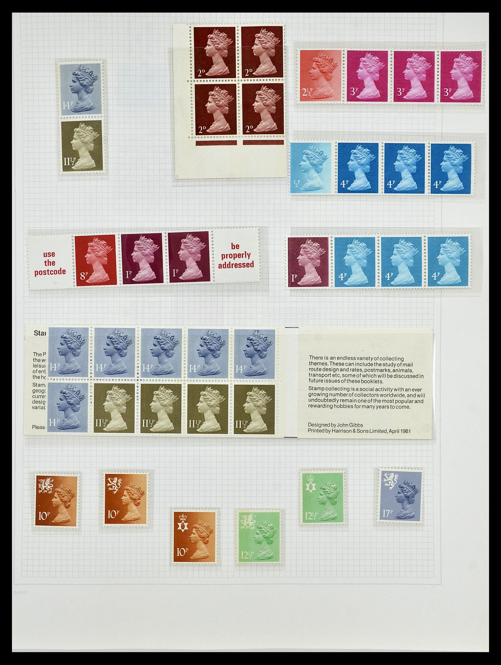 34419 079 - Postzegelverzameling 34419 Engeland 1841-1985.