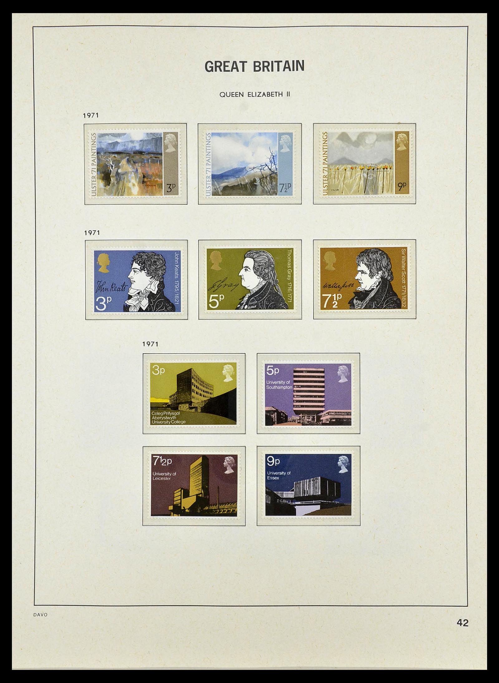34419 081 - Postzegelverzameling 34419 Engeland 1841-1985.