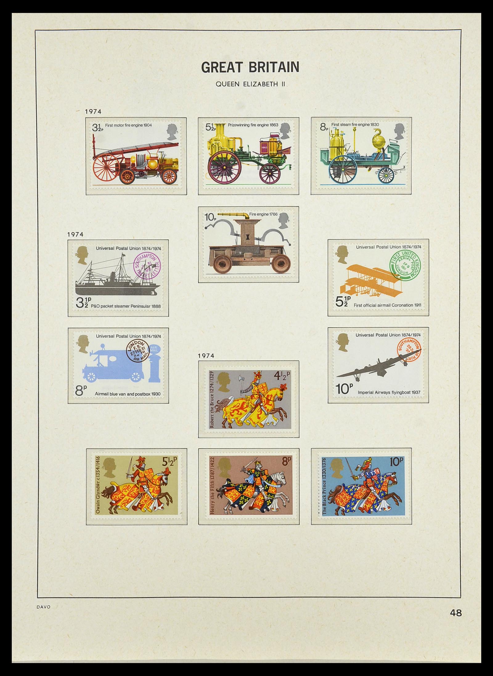 34419 087 - Postzegelverzameling 34419 Engeland 1841-1985.