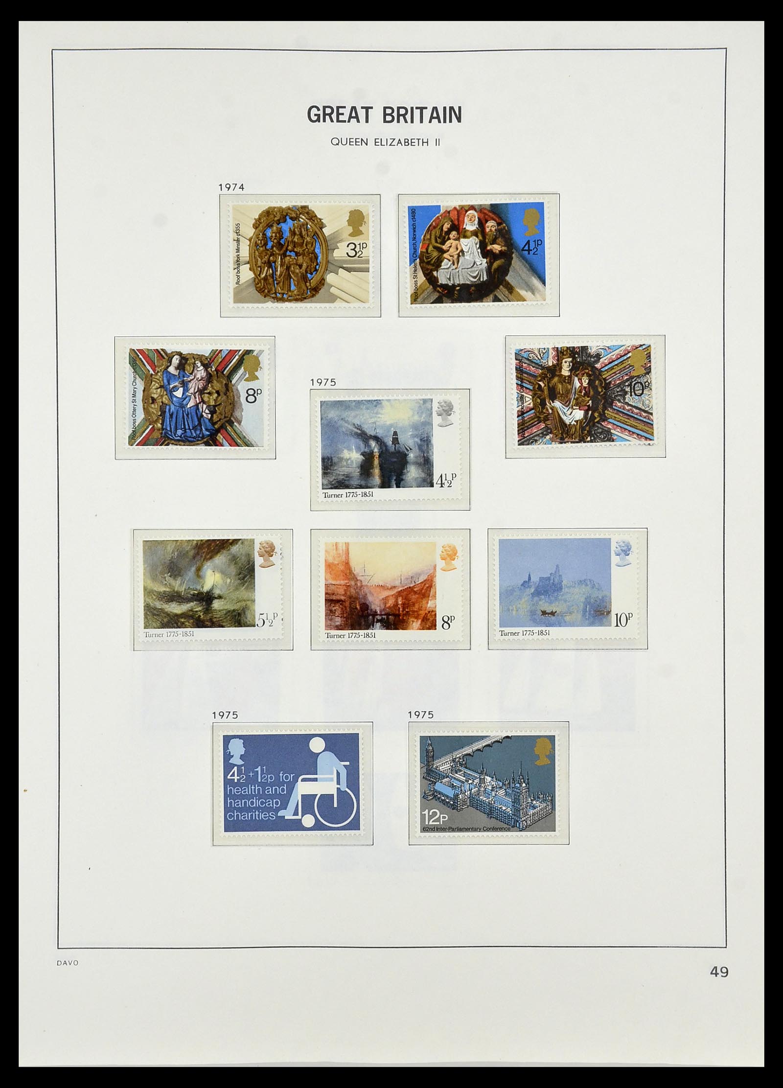 34419 089 - Postzegelverzameling 34419 Engeland 1841-1985.