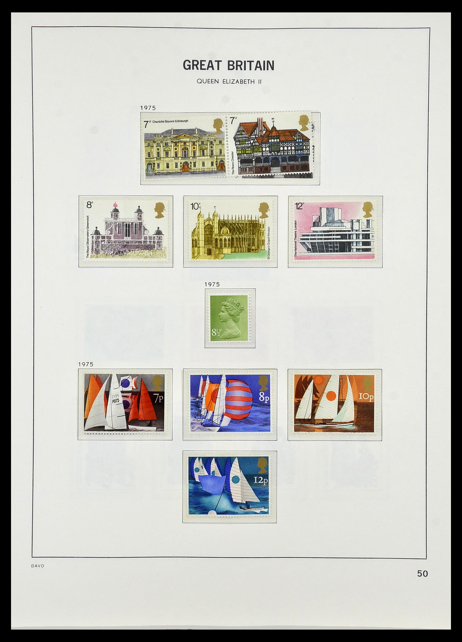 34419 090 - Postzegelverzameling 34419 Engeland 1841-1985.