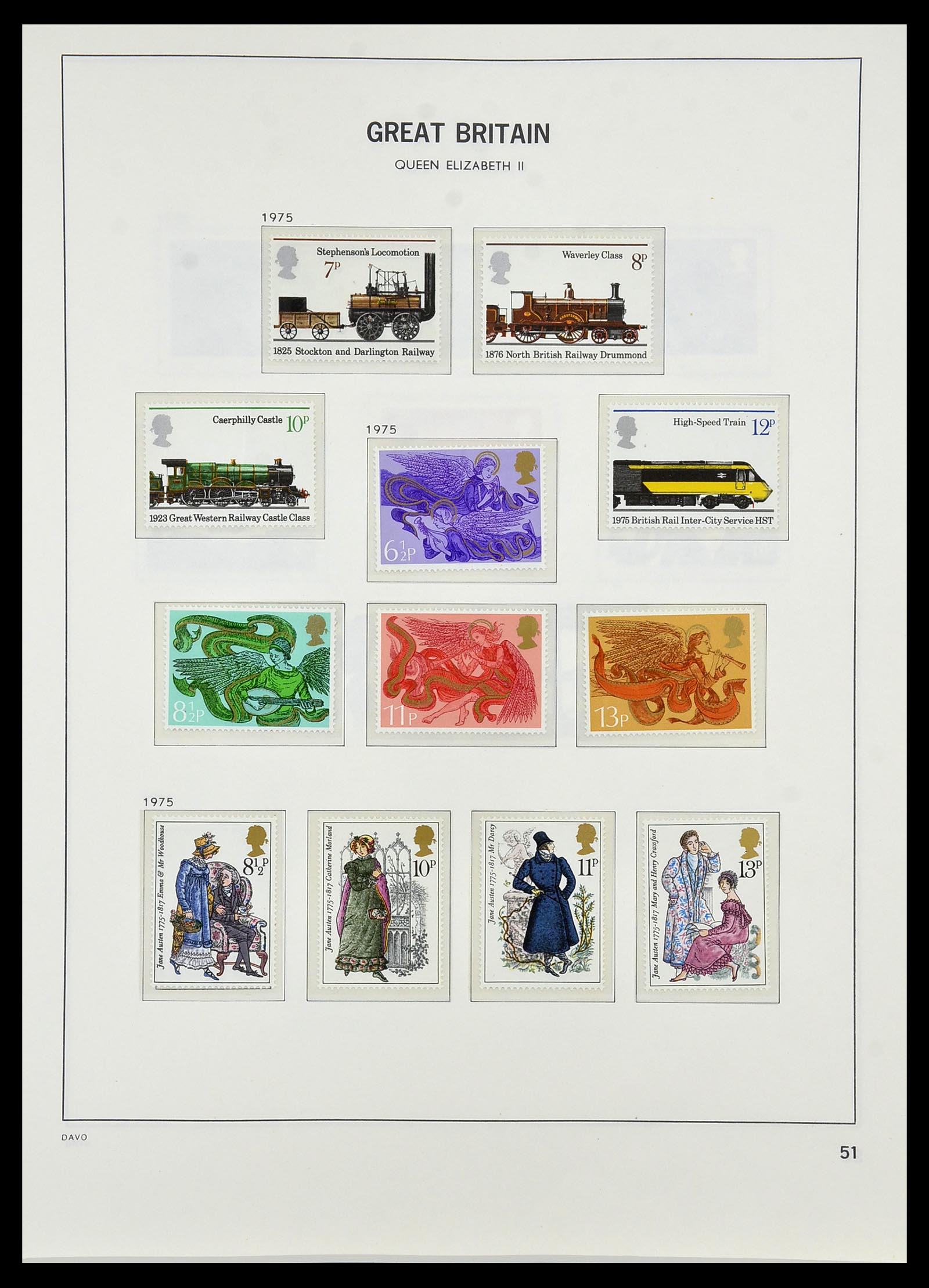 34419 091 - Postzegelverzameling 34419 Engeland 1841-1985.