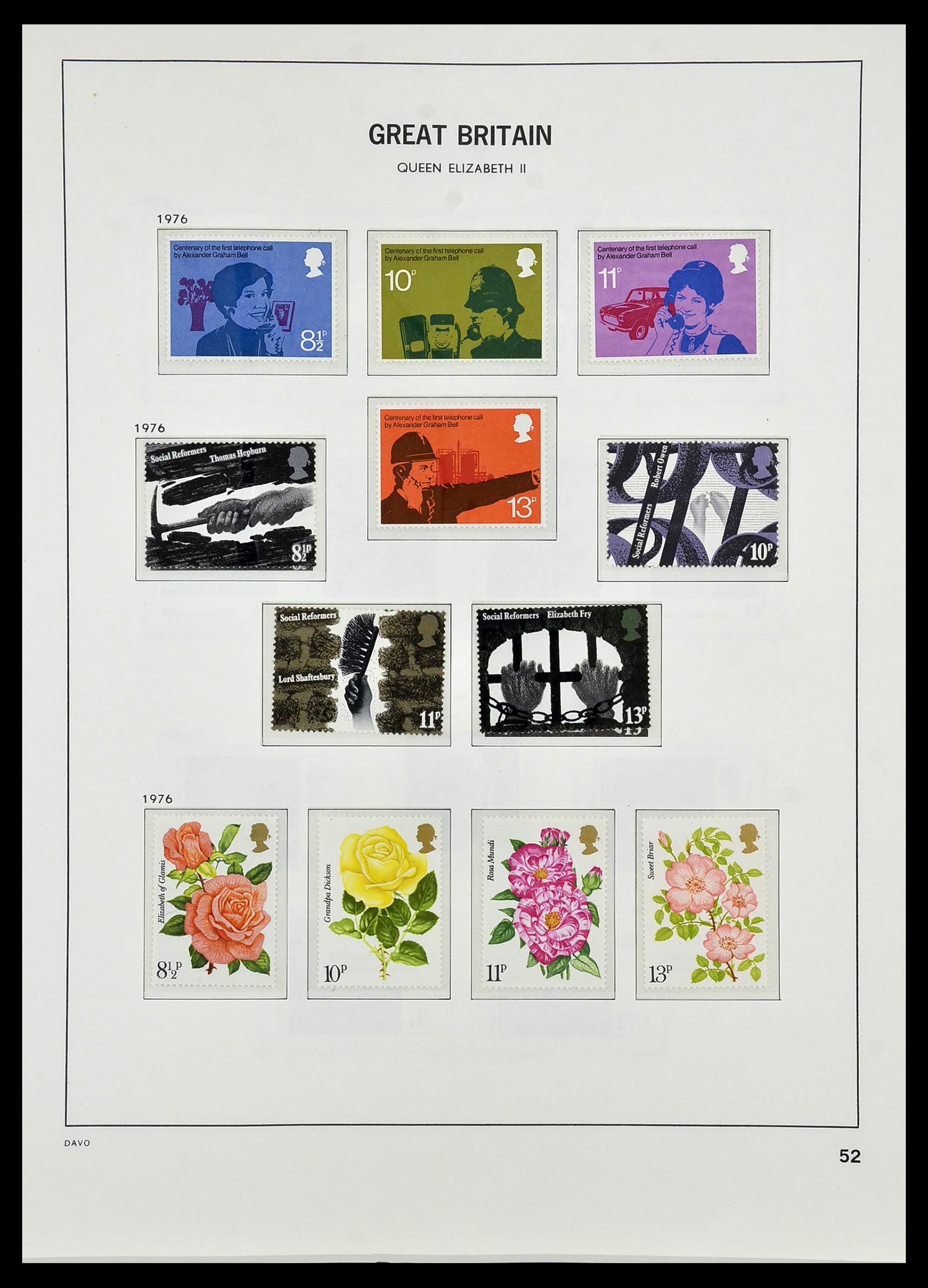 34419 092 - Postzegelverzameling 34419 Engeland 1841-1985.