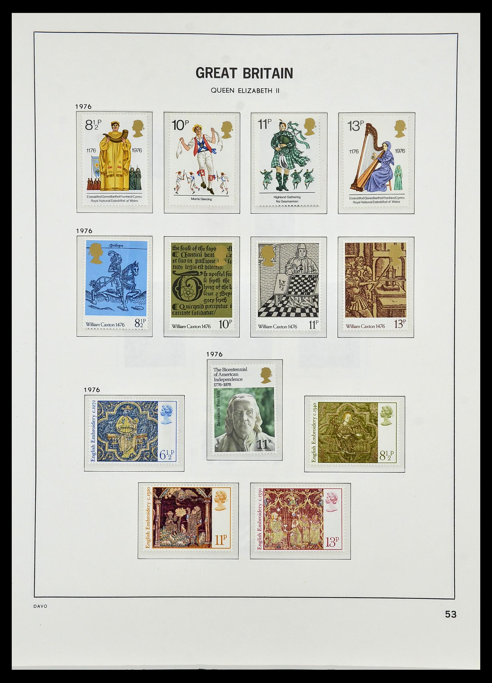 34419 093 - Postzegelverzameling 34419 Engeland 1841-1985.