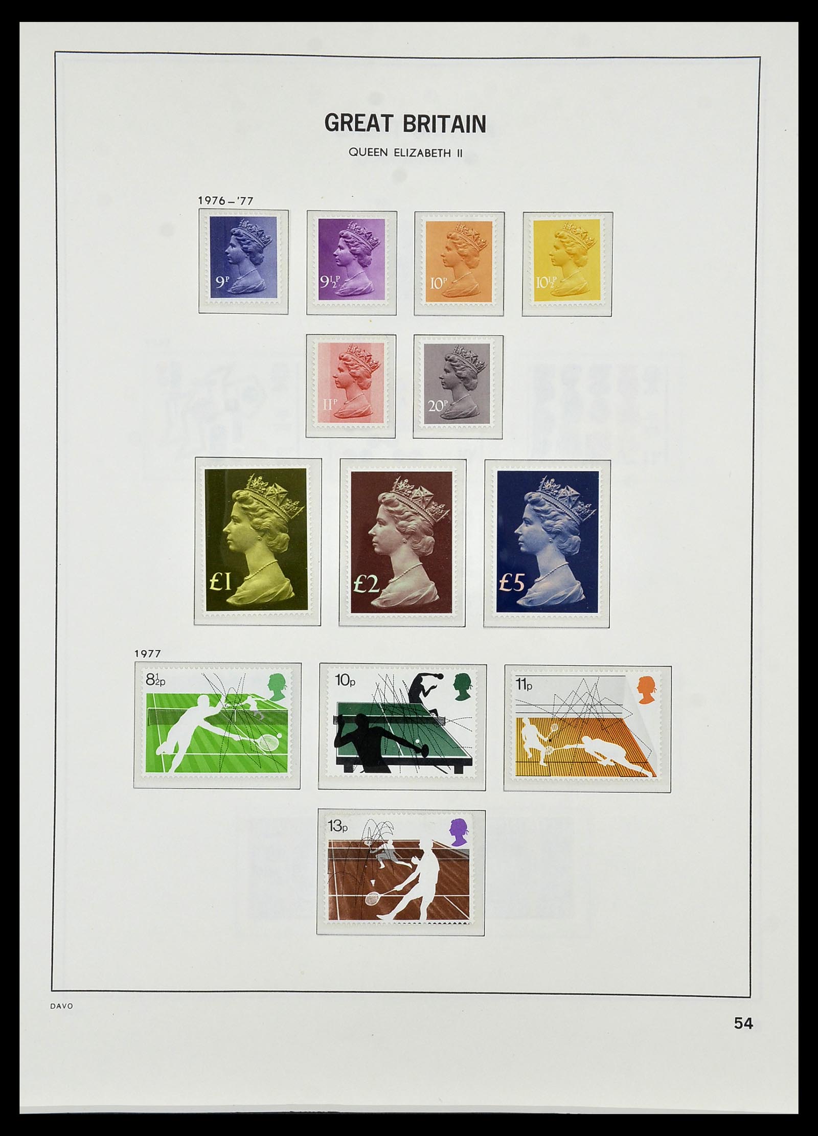34419 094 - Postzegelverzameling 34419 Engeland 1841-1985.