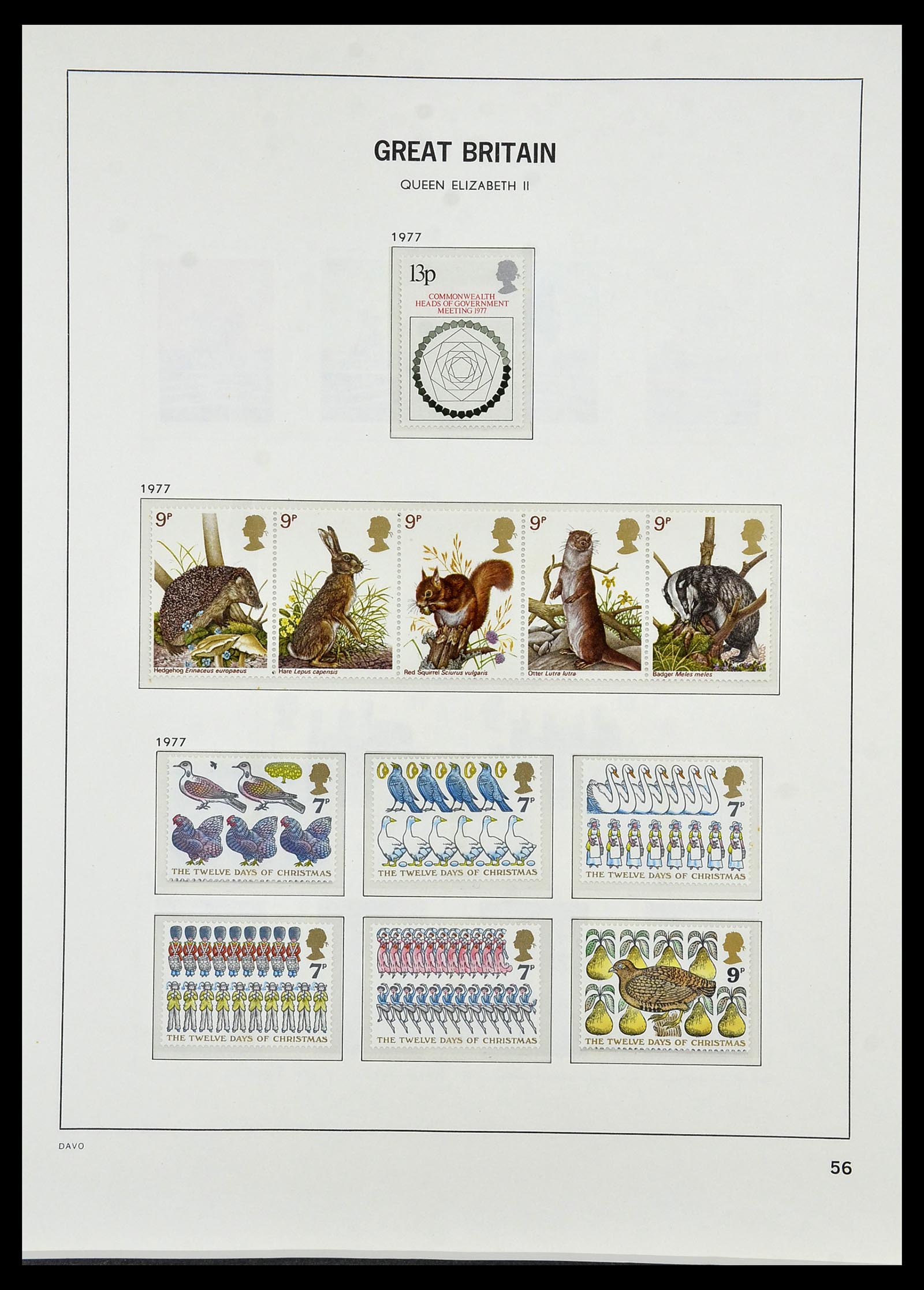 34419 096 - Postzegelverzameling 34419 Engeland 1841-1985.
