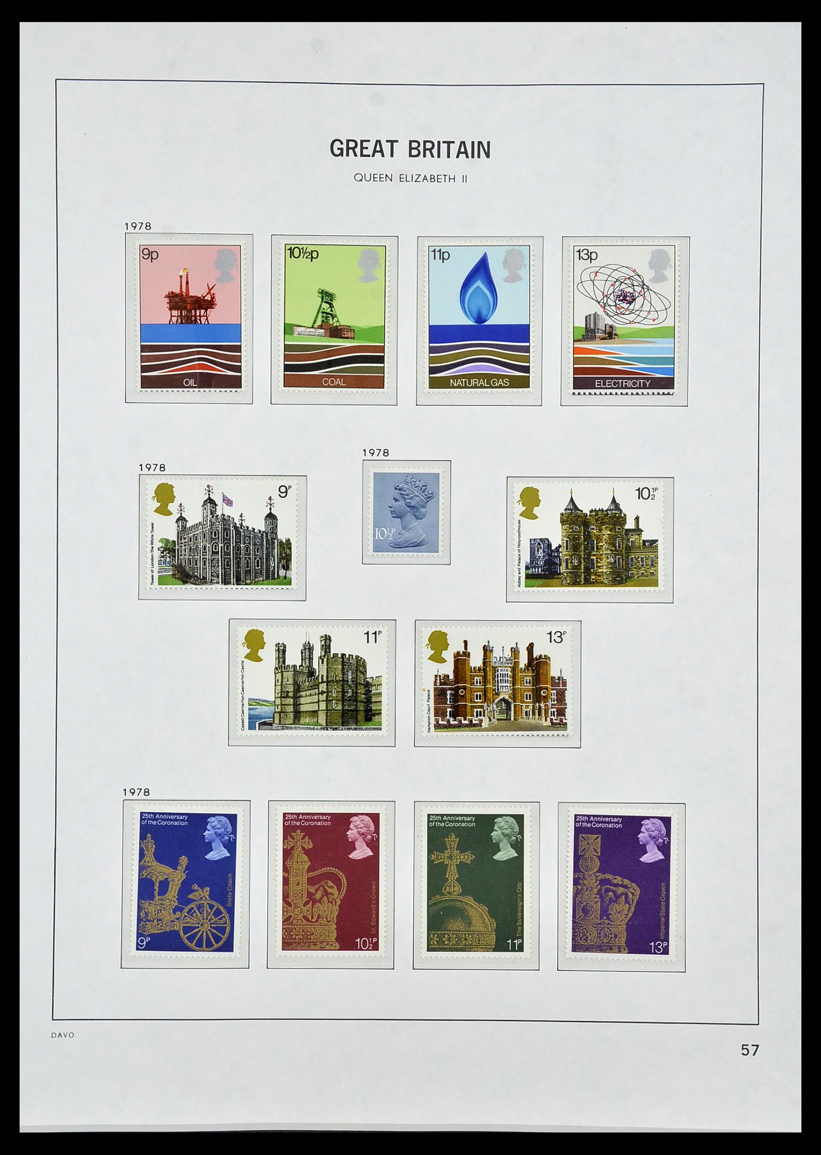 34419 097 - Postzegelverzameling 34419 Engeland 1841-1985.