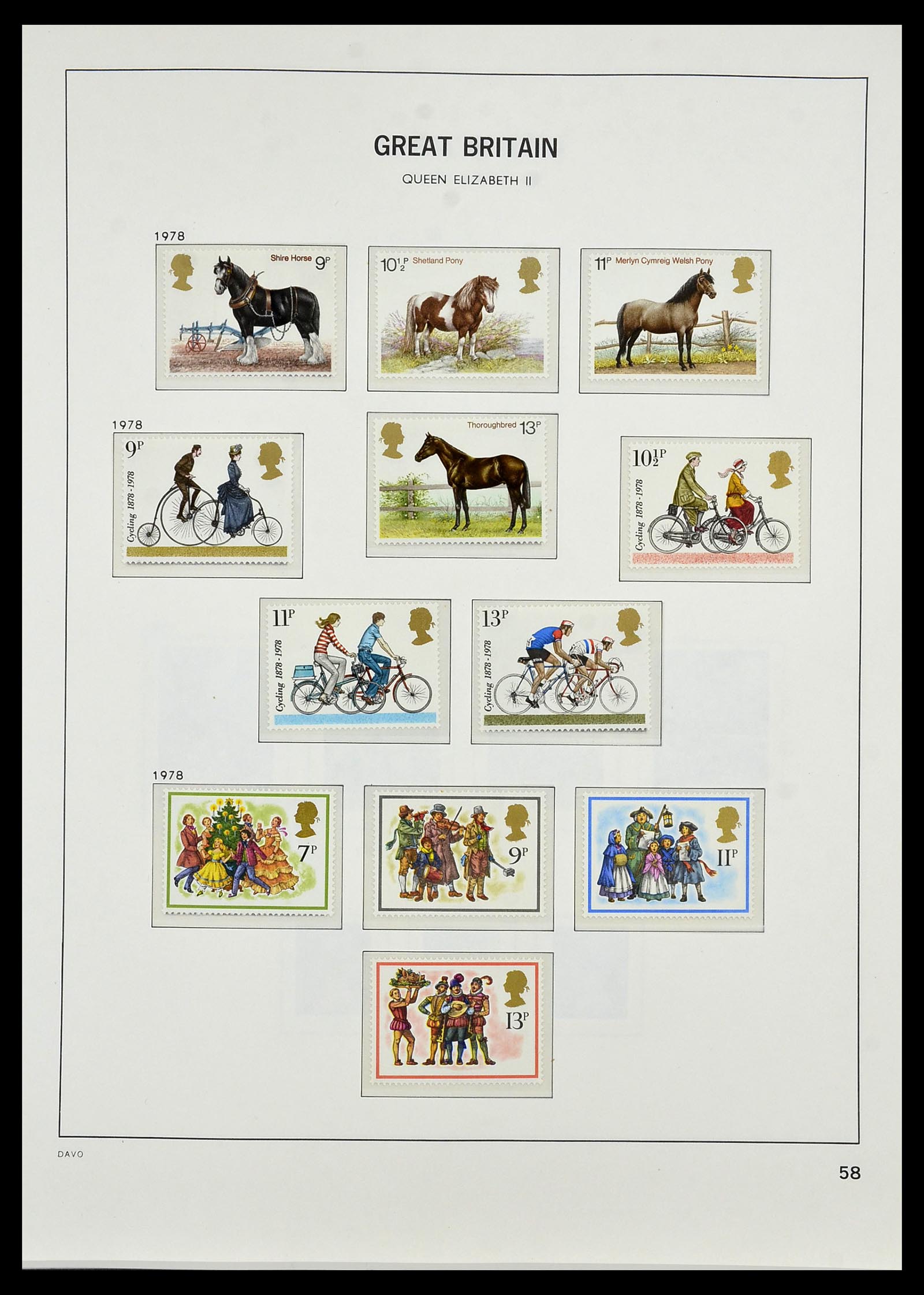 34419 100 - Stamp Collection 34419 Great Britain 1841-1985.