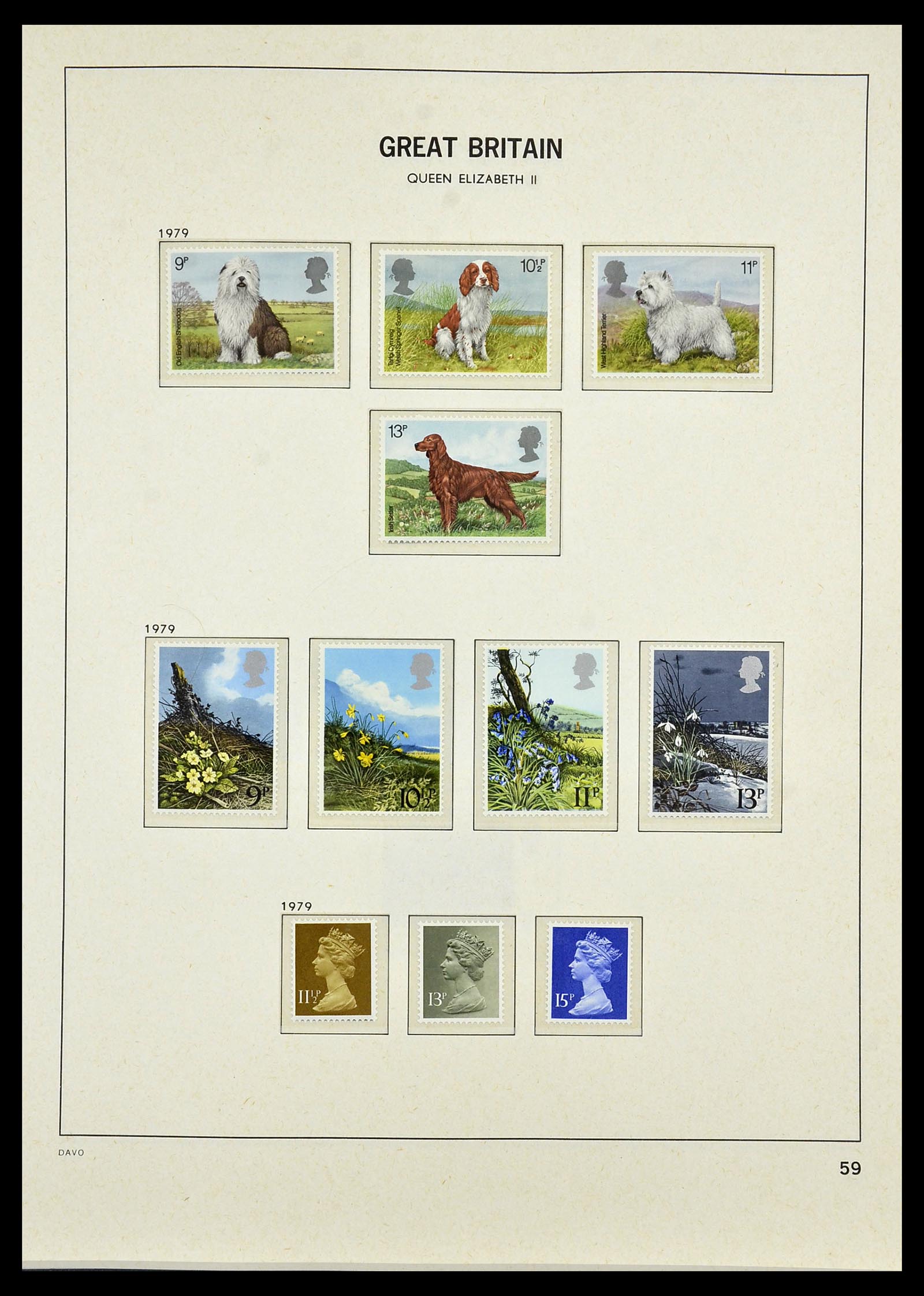 34419 101 - Stamp Collection 34419 Great Britain 1841-1985.