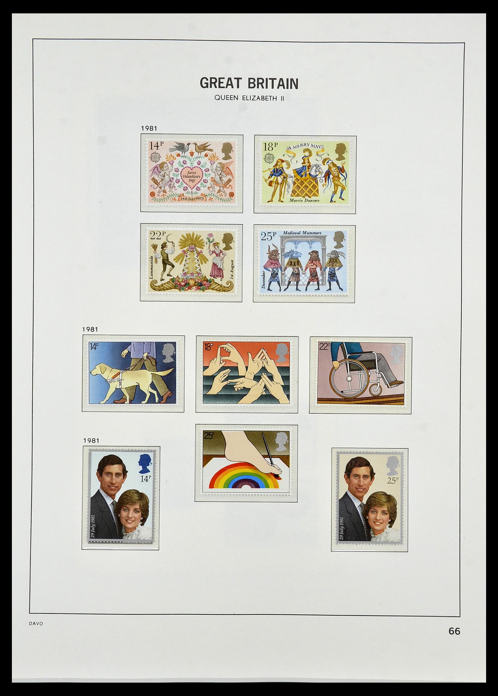 34419 110 - Postzegelverzameling 34419 Engeland 1841-1985.